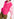 Neon pink sleeveless mohair-blend cardigan Faume - seconde main
