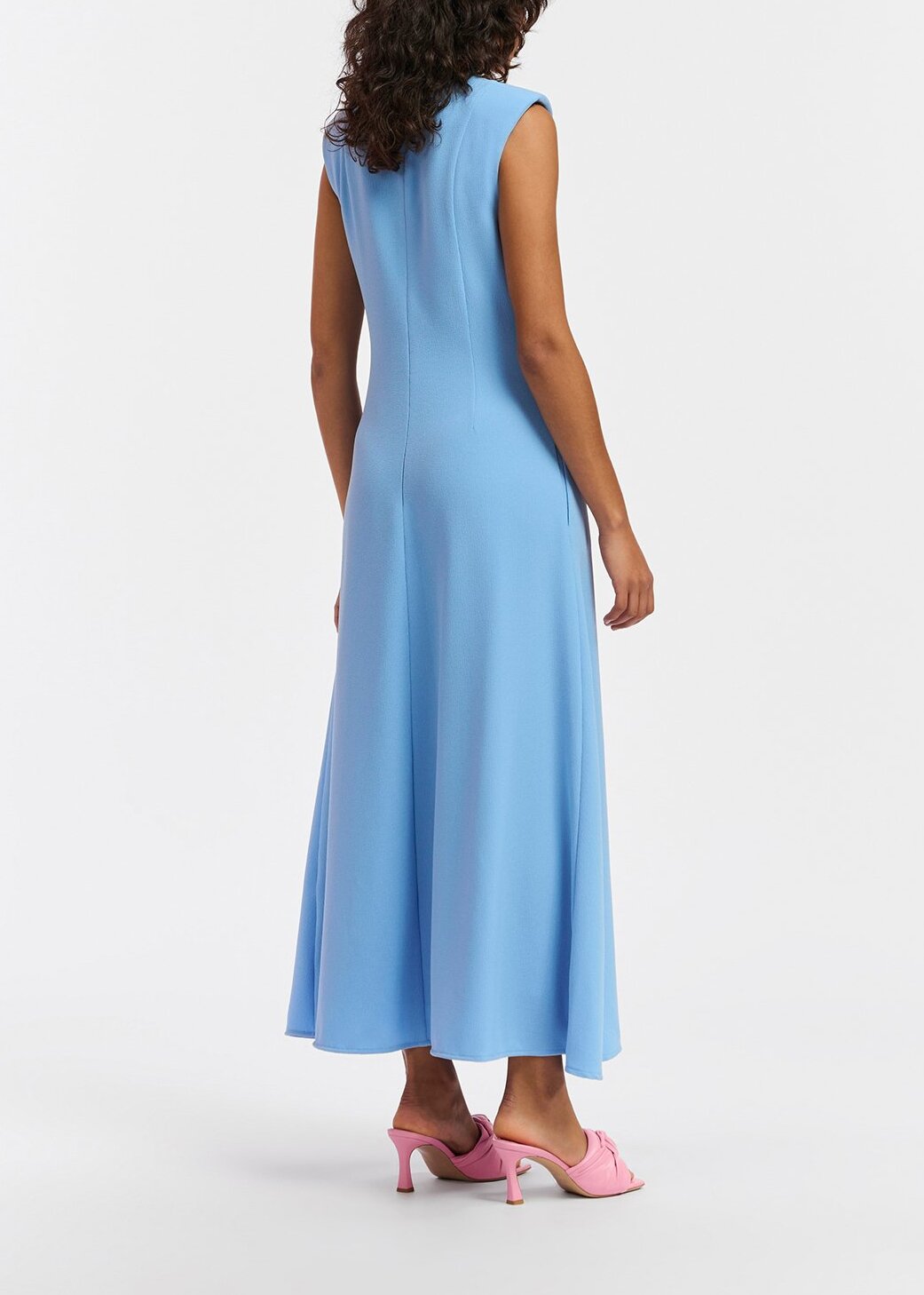 Blue A-line maxi-length dress RE—SSENTIEL | Essentiel second hand