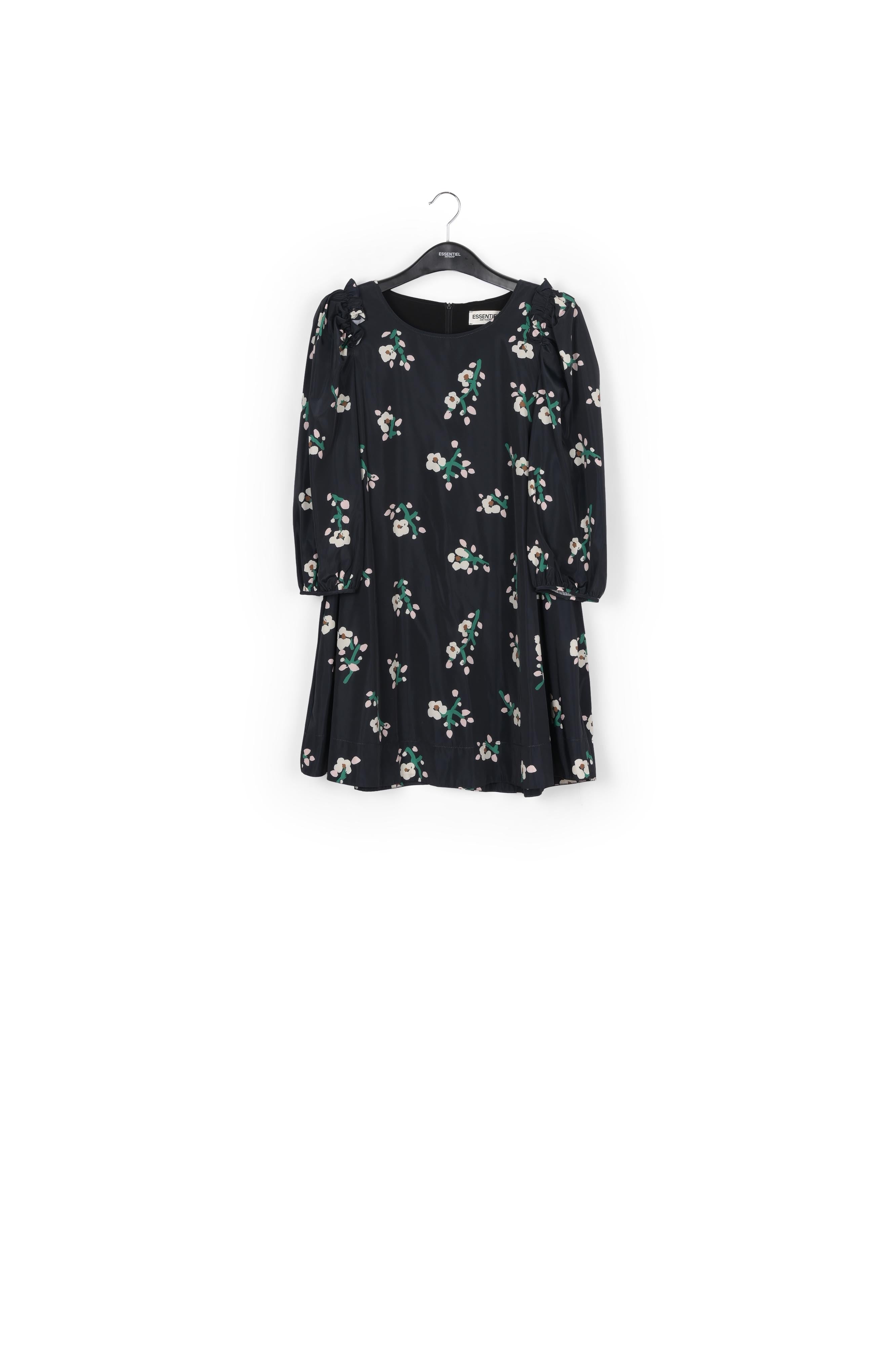 Black taffeta mini dress RE—SSENTIEL | Essentiel second hand