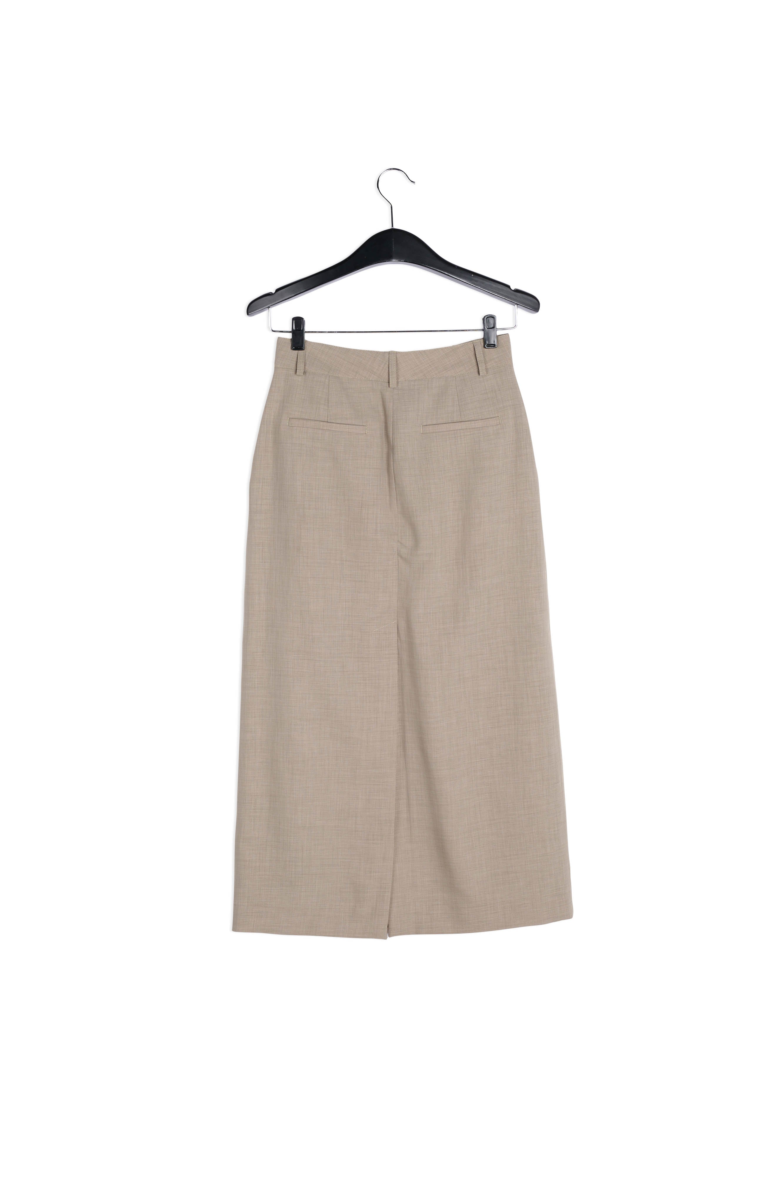 Khaki ankle-length skirt RE—SSENTIEL | Essentiel second hand