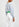 Top met 3/4de mouwen en blauw-paars tartanmotief Faume - seconde main
