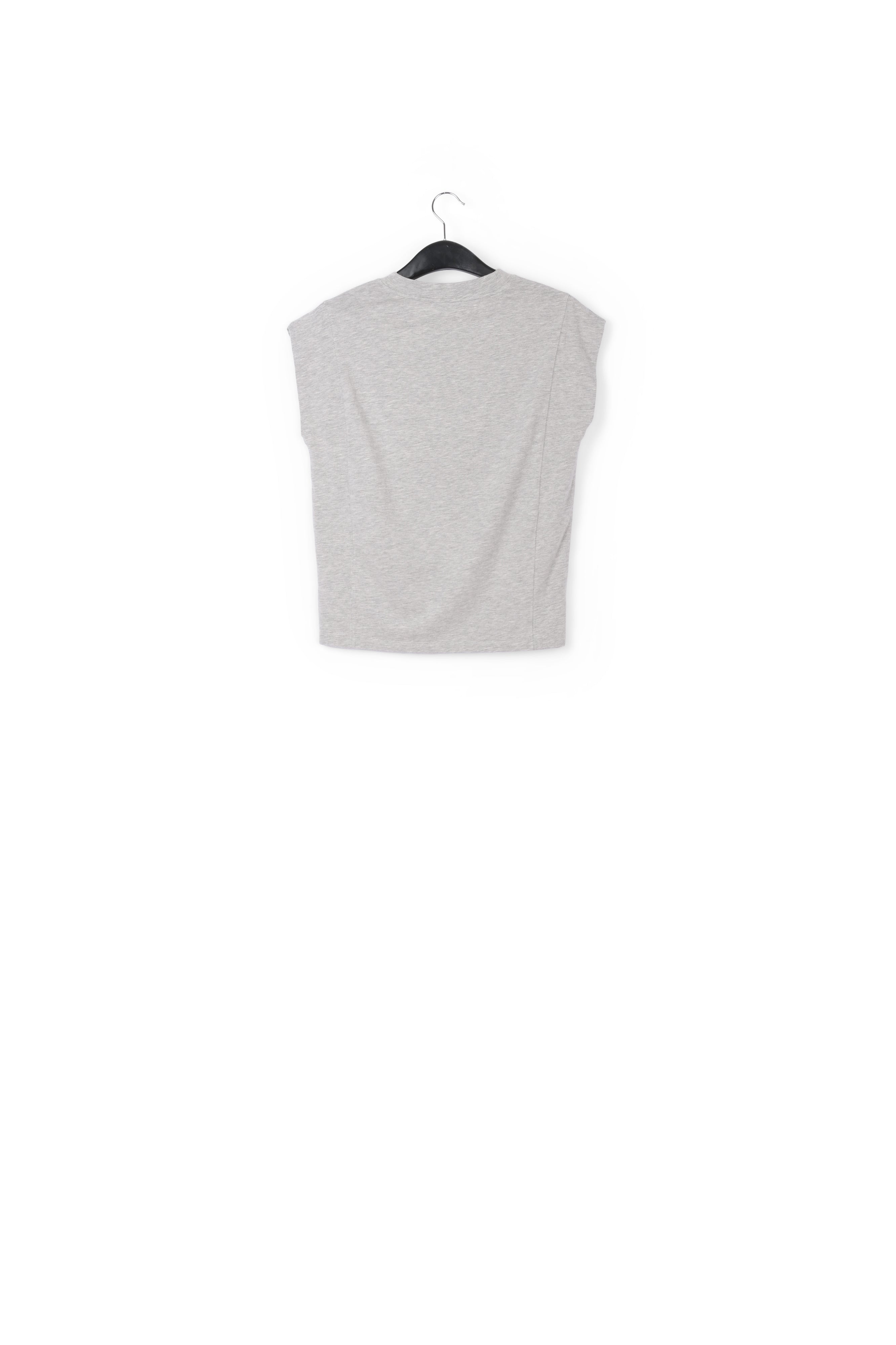 Grey cap-sleeve T-shirt RE—SSENTIEL | Essentiel second hand