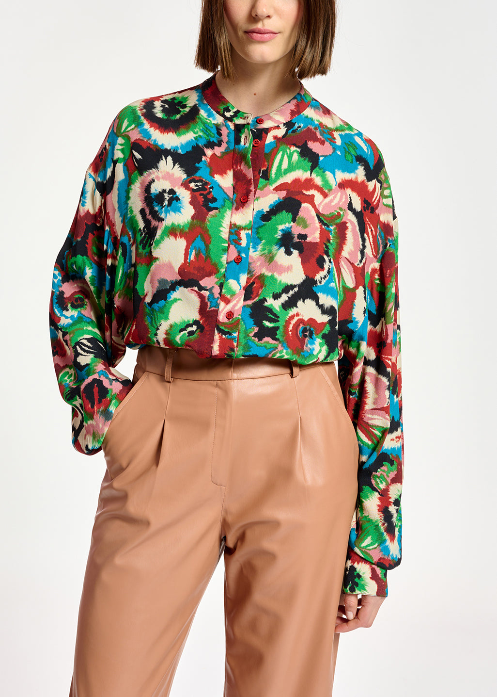 Hemd met kleurrijke bloemenprint RE—SSENTIEL | Essentiel second hand