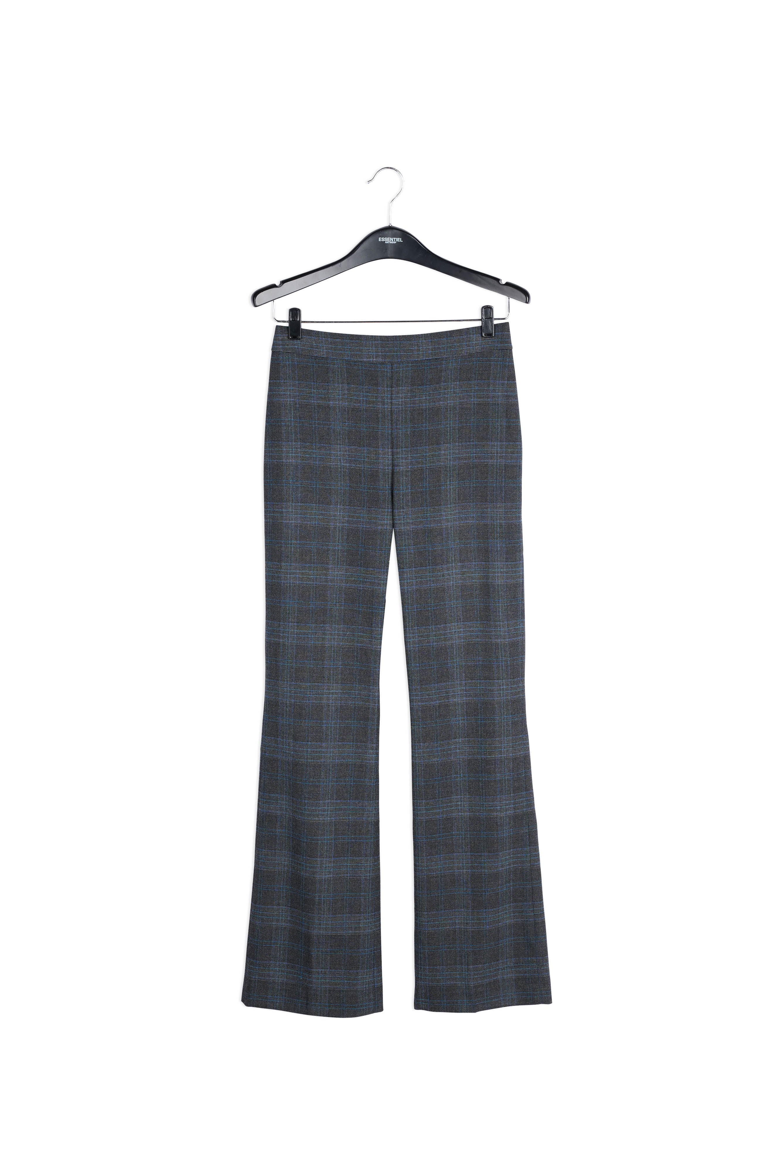 Pantalon classique gris à carreaux RE—SSENTIEL | Essentiel second hand