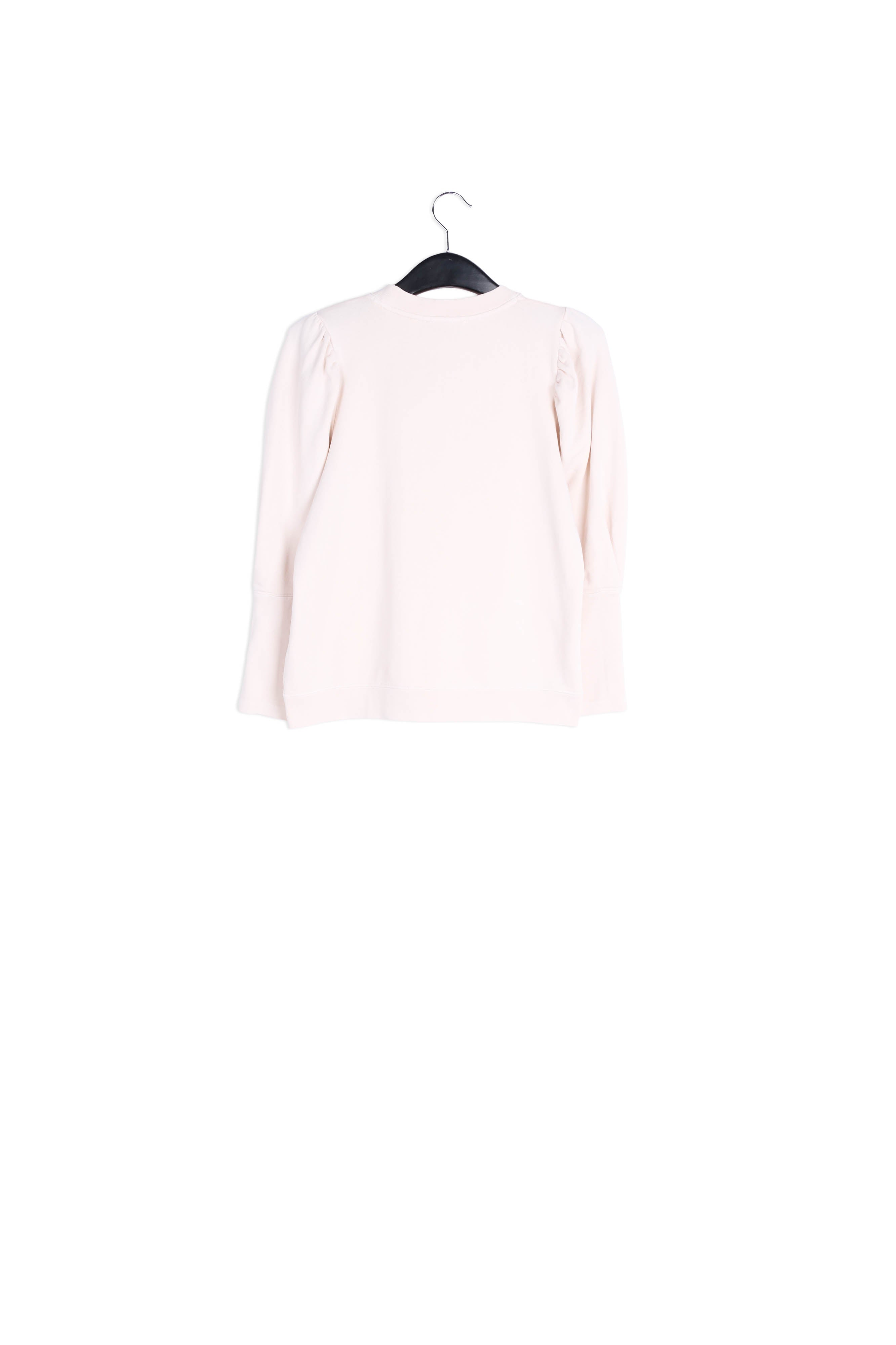 Off-white organic-cotton jersey sweatshirt RE—SSENTIEL | Essentiel second hand