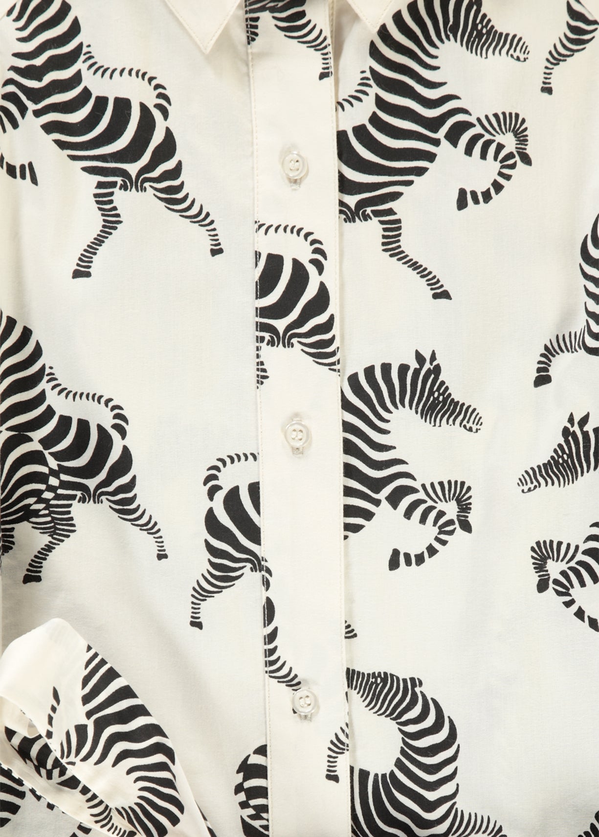 White shirt dress with zebra print RE—SSENTIEL | Essentiel second hand