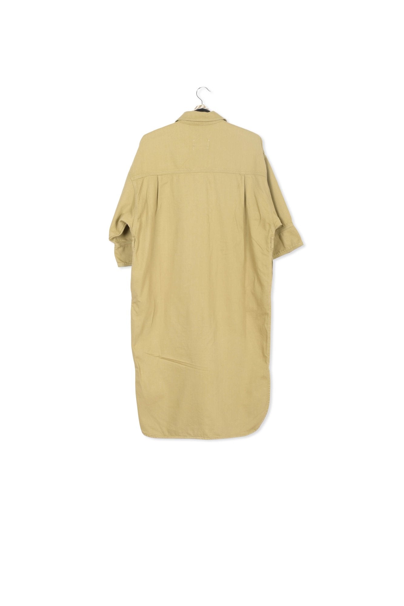 Robe chemise en denim beige RE—SSENTIEL | Essentiel second hand