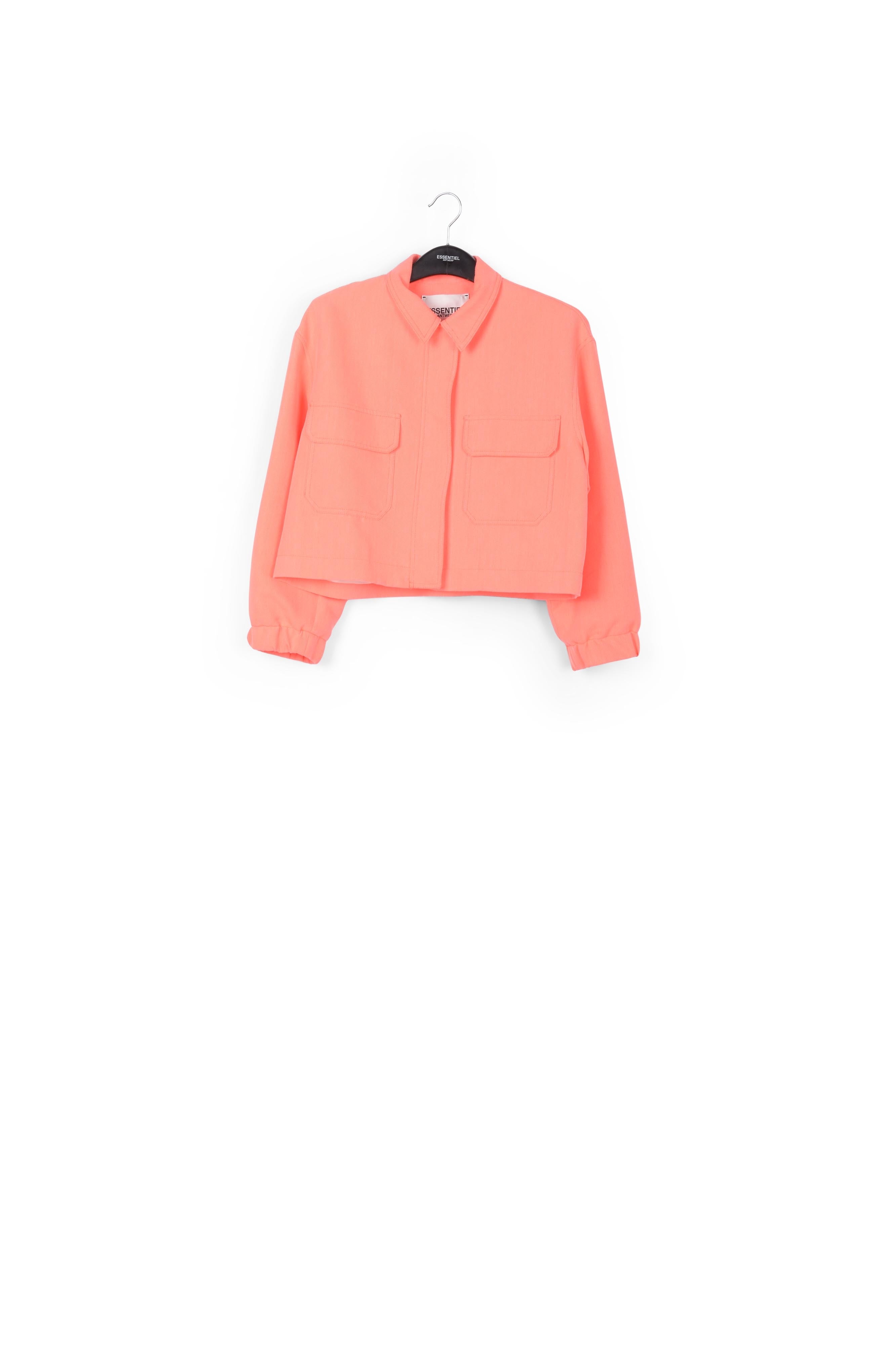 Veste courte rouge corail RE—SSENTIEL | Essentiel second hand