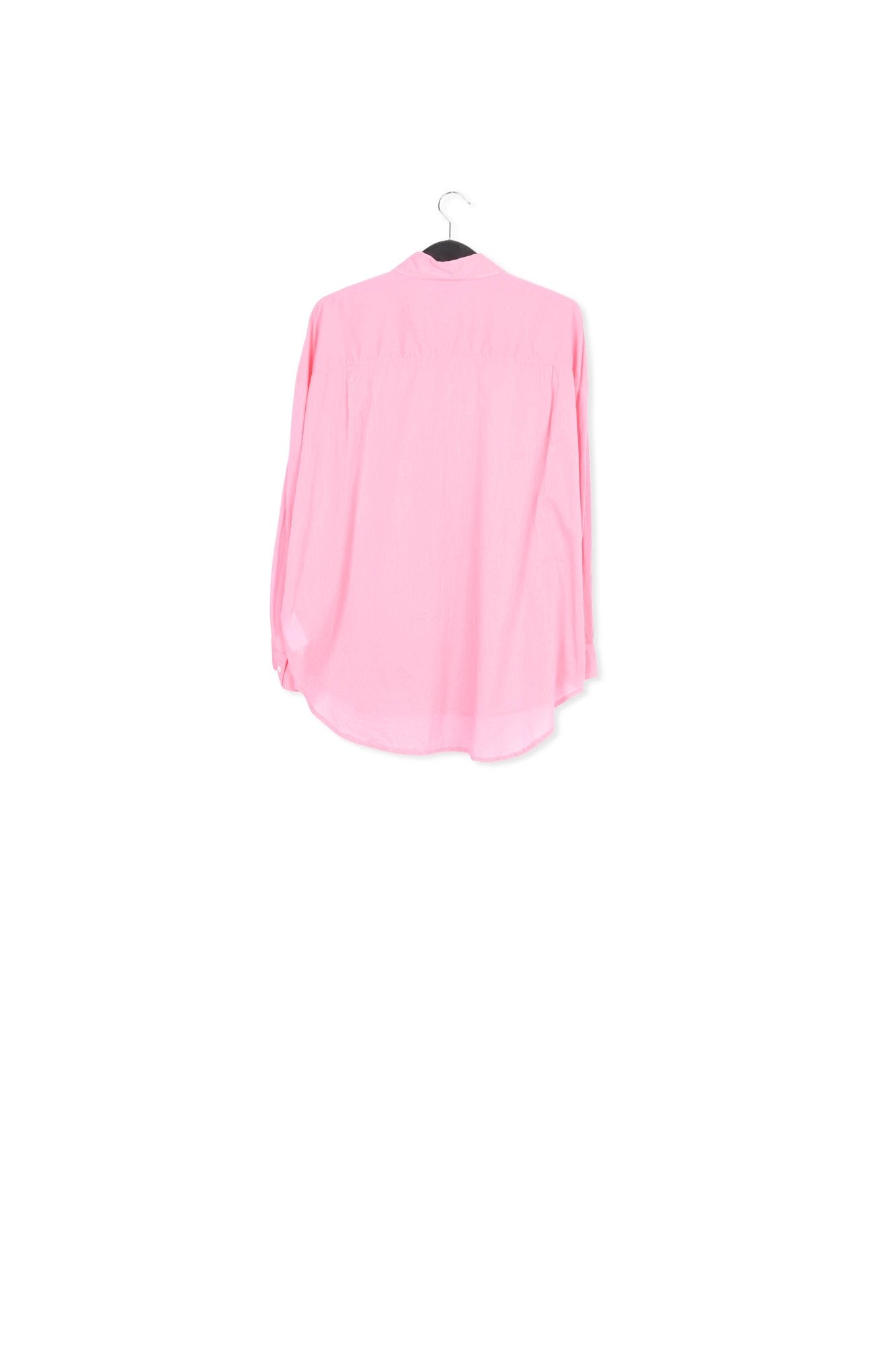Pink oversized cotton-voile shirt RE—SSENTIEL | Essentiel second hand