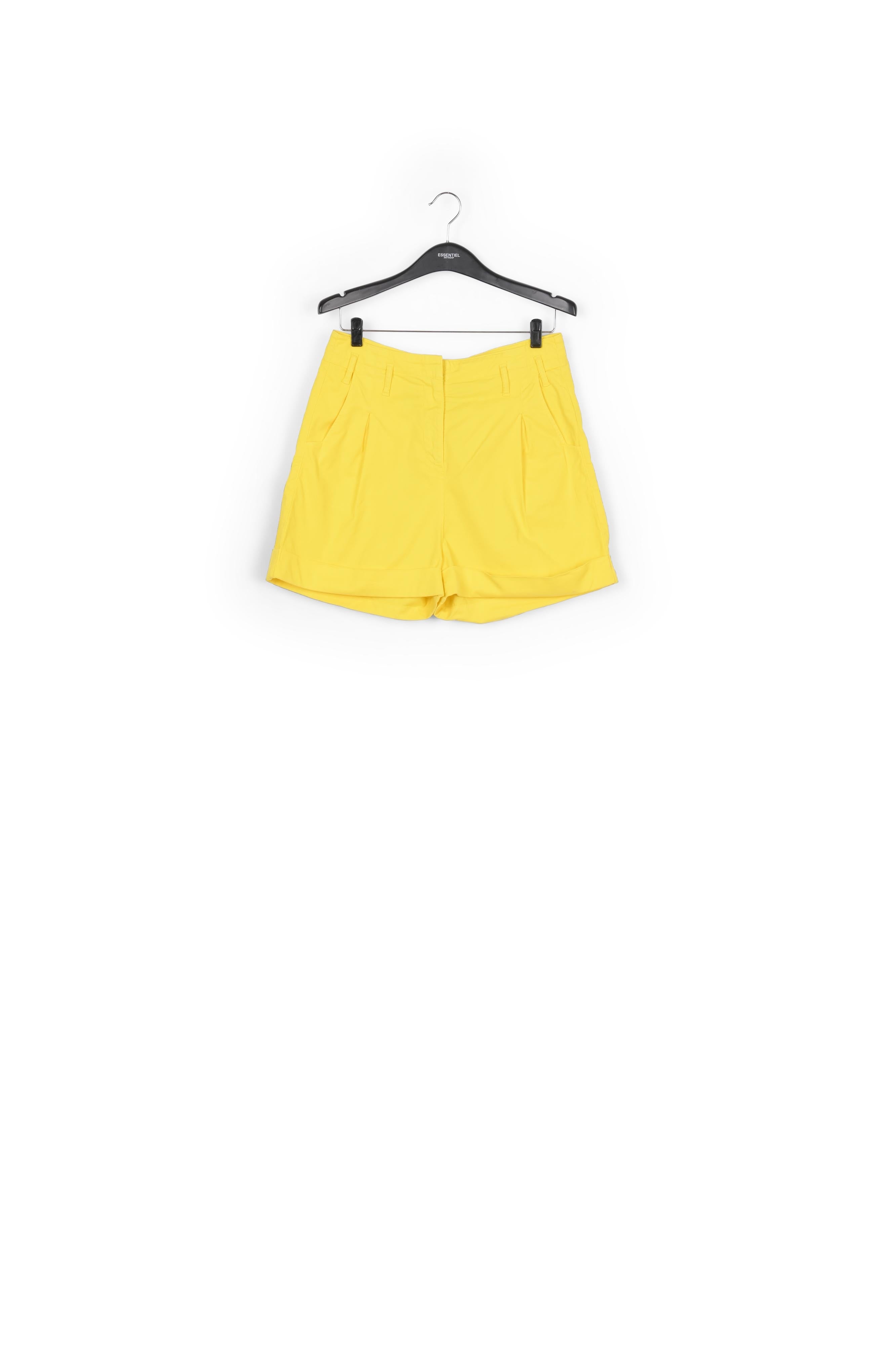 Yellow high-waisted shorts RE—SSENTIEL | Essentiel second hand