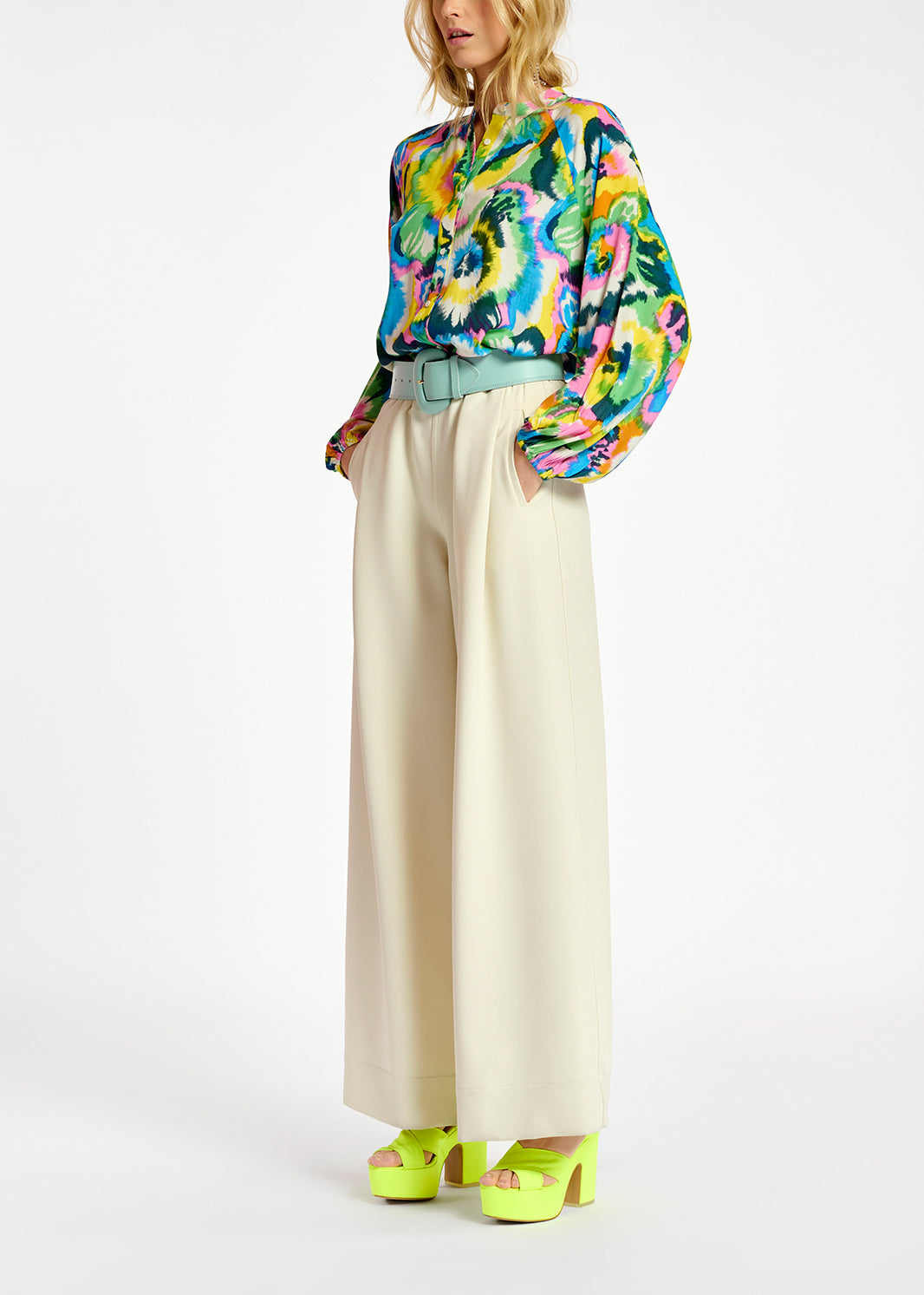 Multicolor floral print shirt RE—SSENTIEL | Essentiel second hand