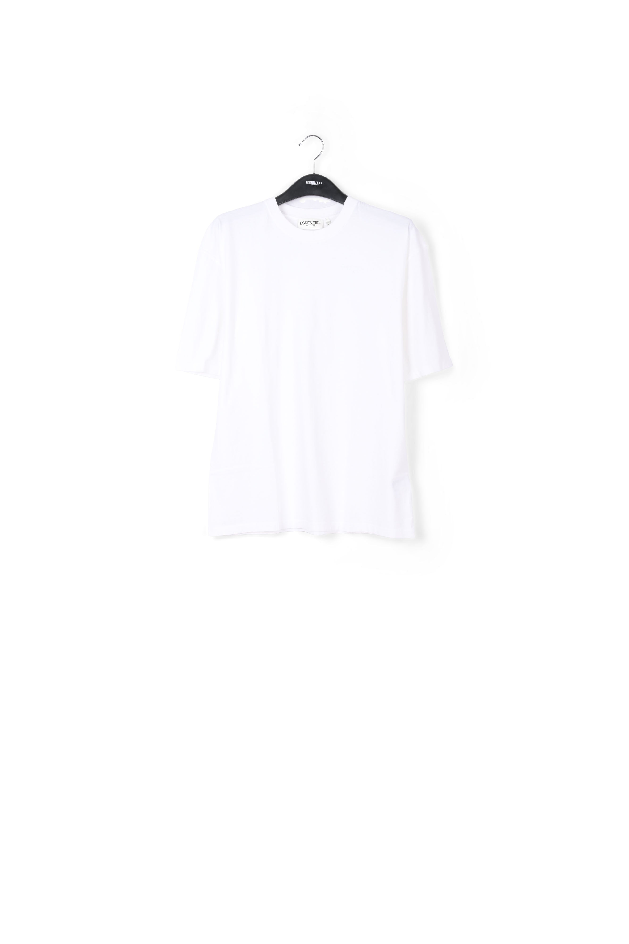 Off-white oversized organic cotton t-shirt RE—SSENTIEL | Essentiel second hand