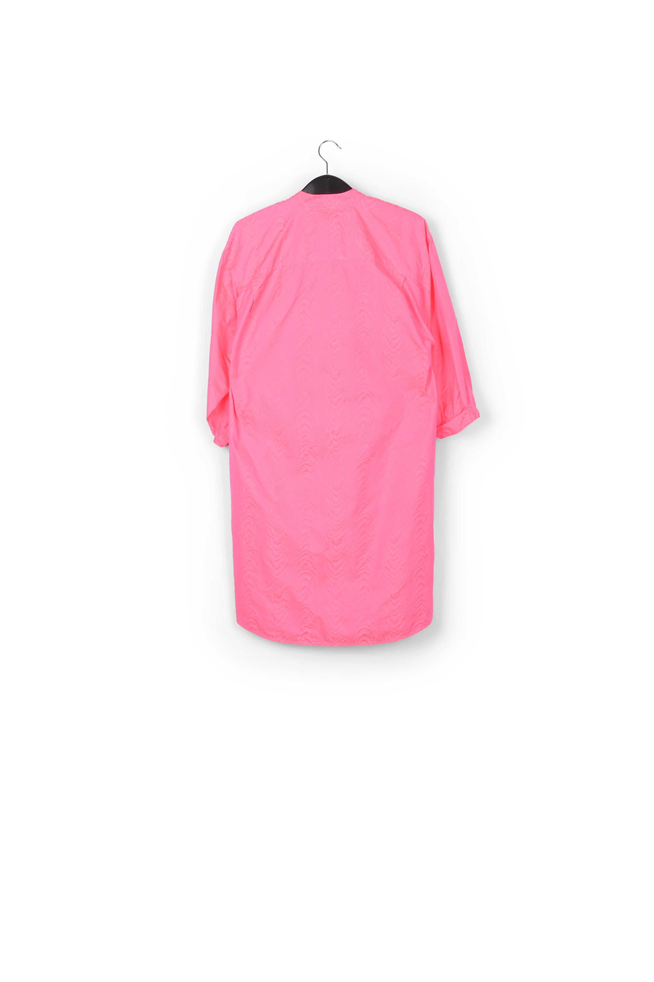 Robe chemise en jacquard rose néon RE—SSENTIEL | Essentiel second hand