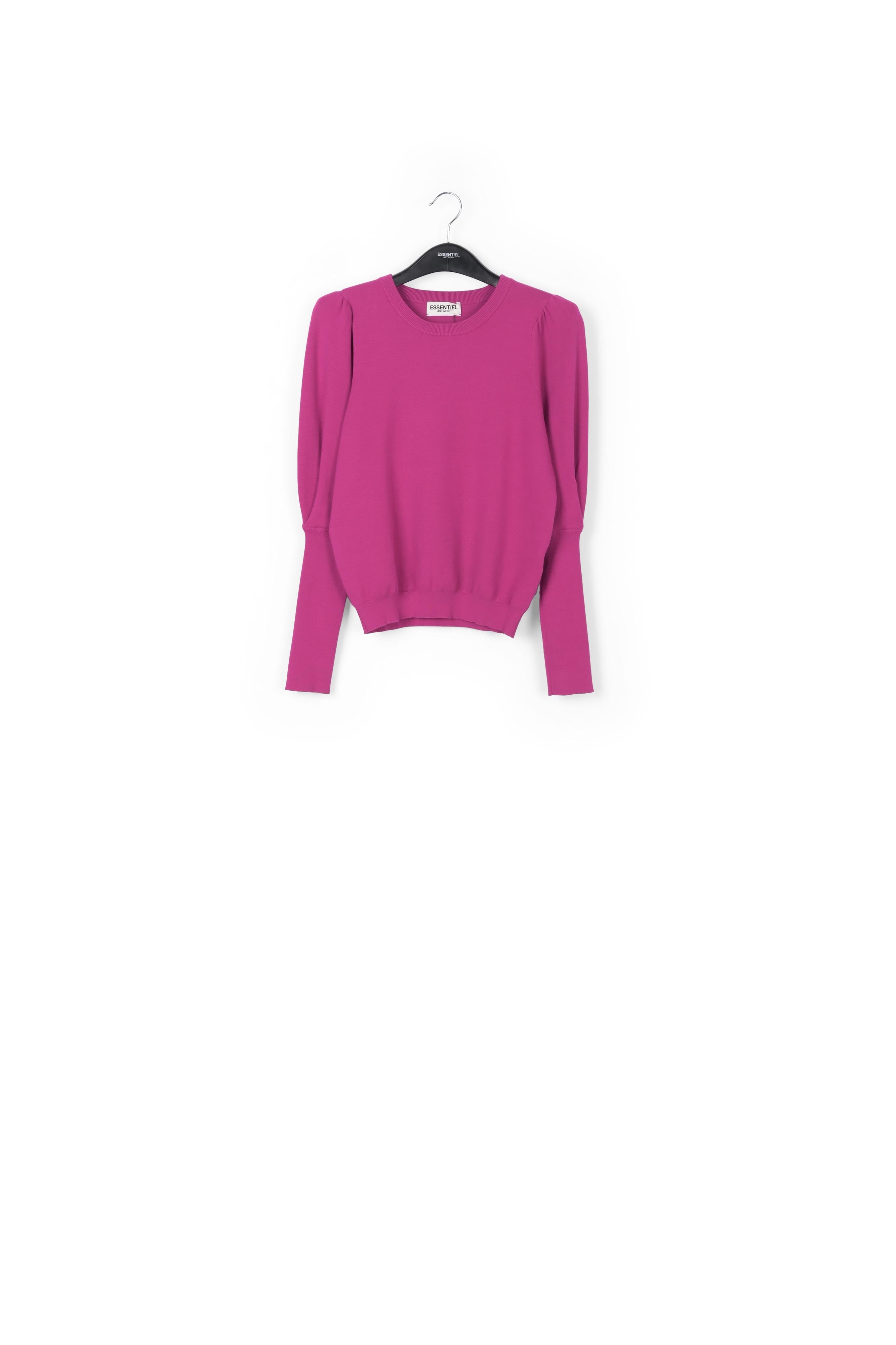 Pull brun aux épaules bouffantes RE—SSENTIEL | Essentiel second hand