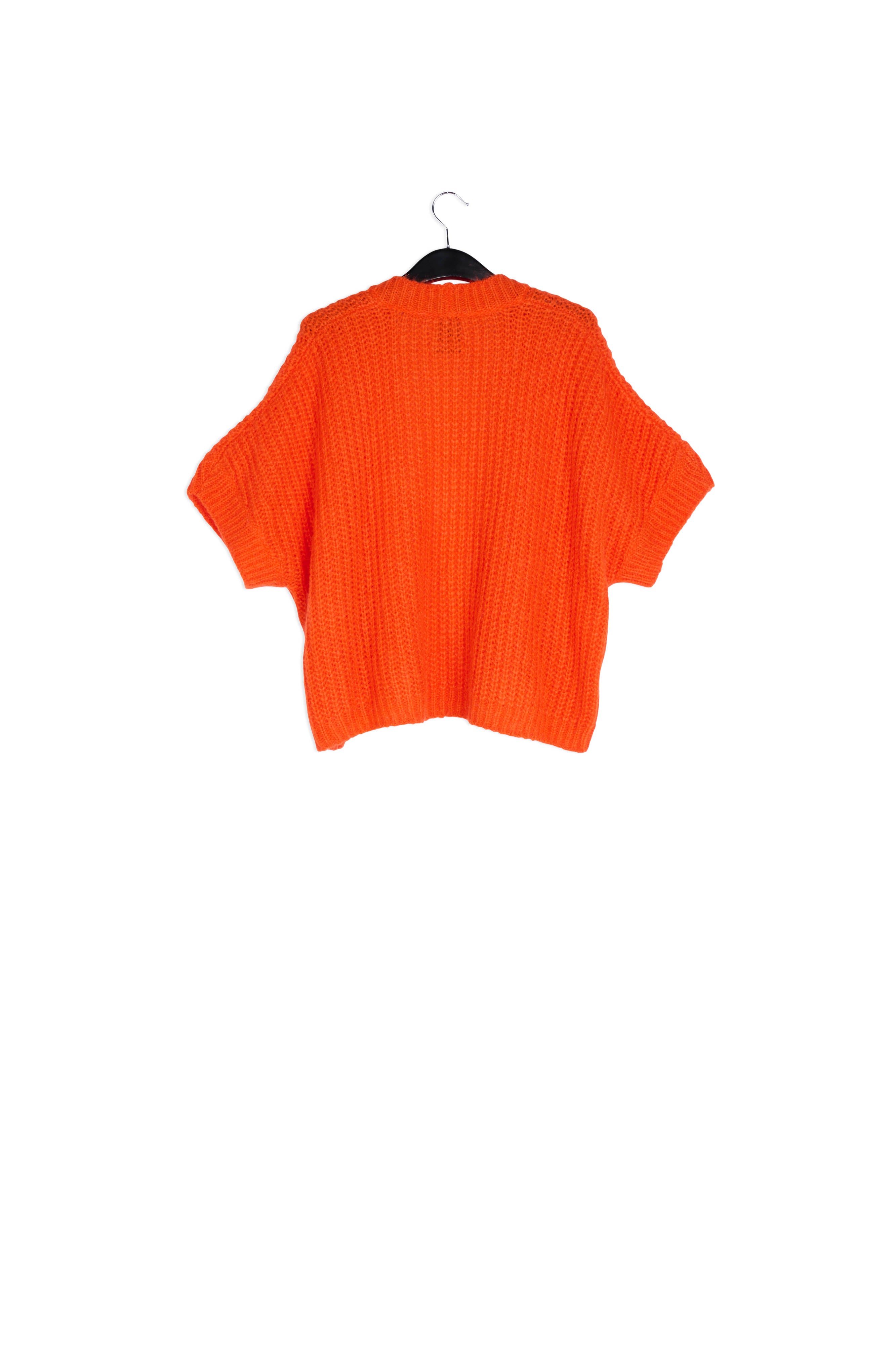 Cardigan orange en mohair mélangé RE—SSENTIEL | Essentiel second hand