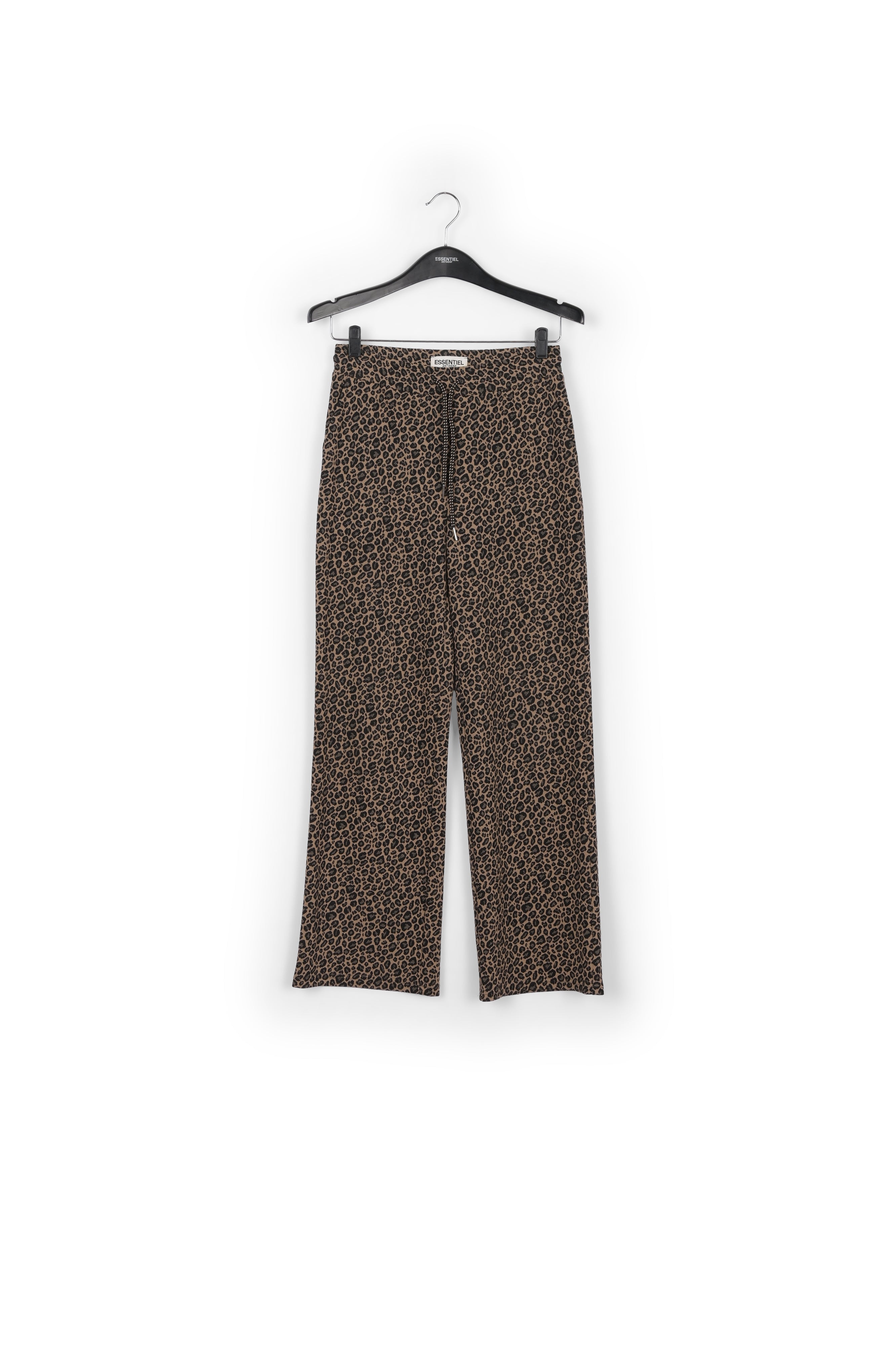 Leopard motif jacquard-knit pants RE—SSENTIEL | Essentiel second hand