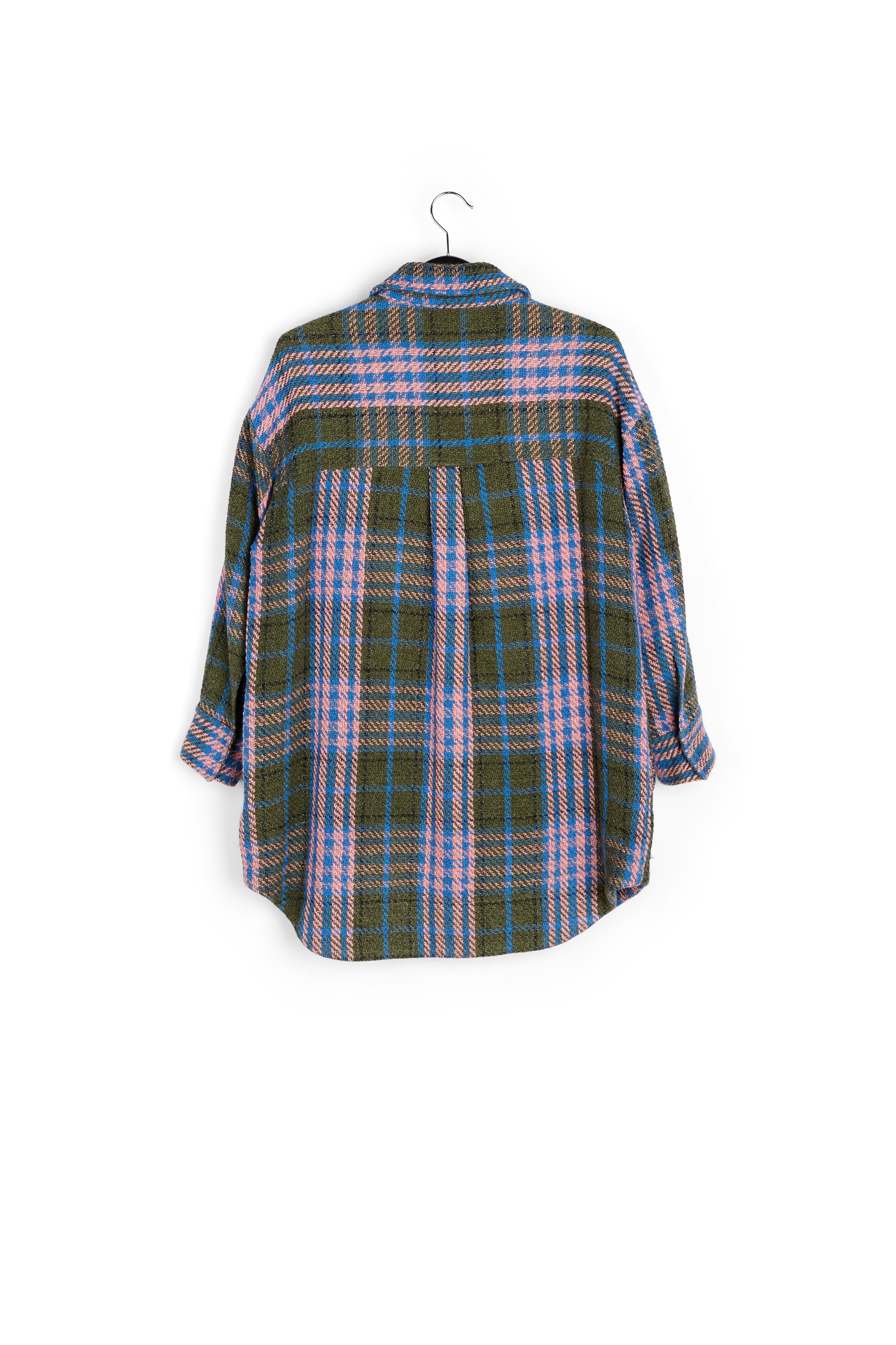 Kaki hemdjas met ruitjes RE—SSENTIEL | Essentiel second hand