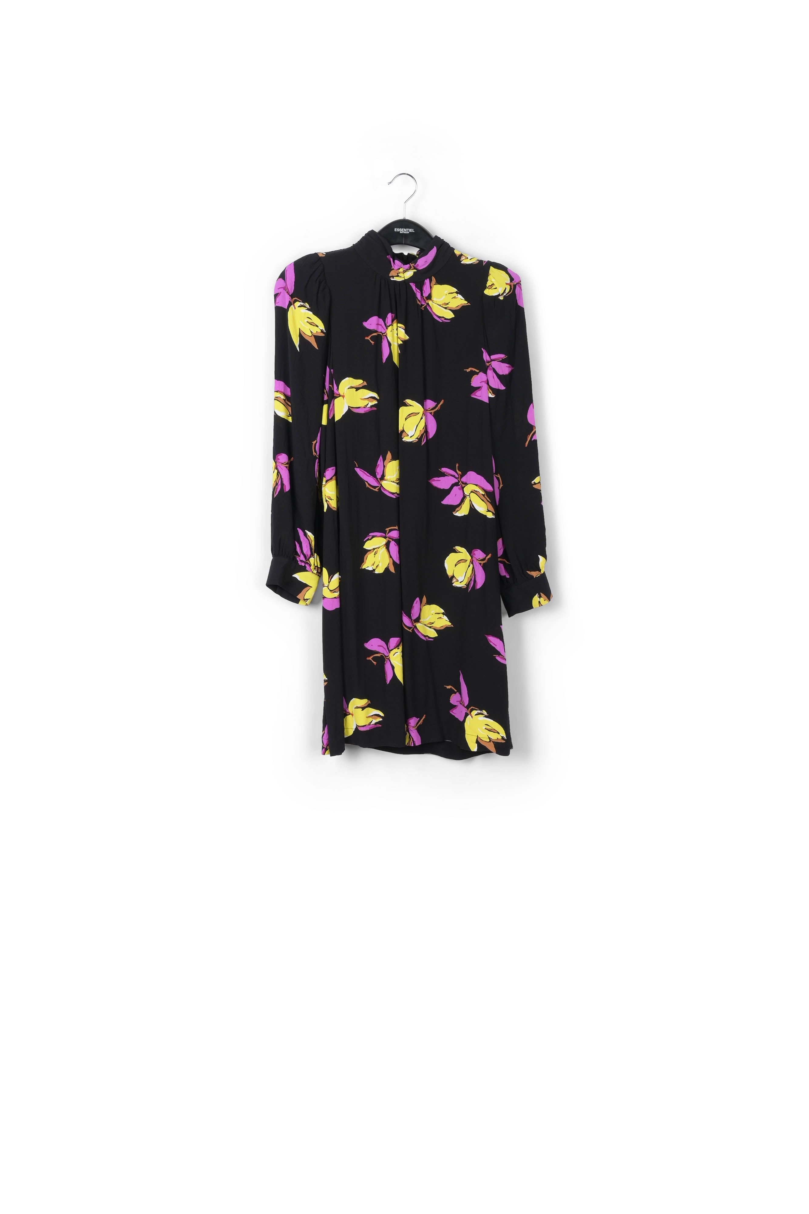 Mini-robe noire à imprimé fleuri RE—SSENTIEL | Essentiel second hand