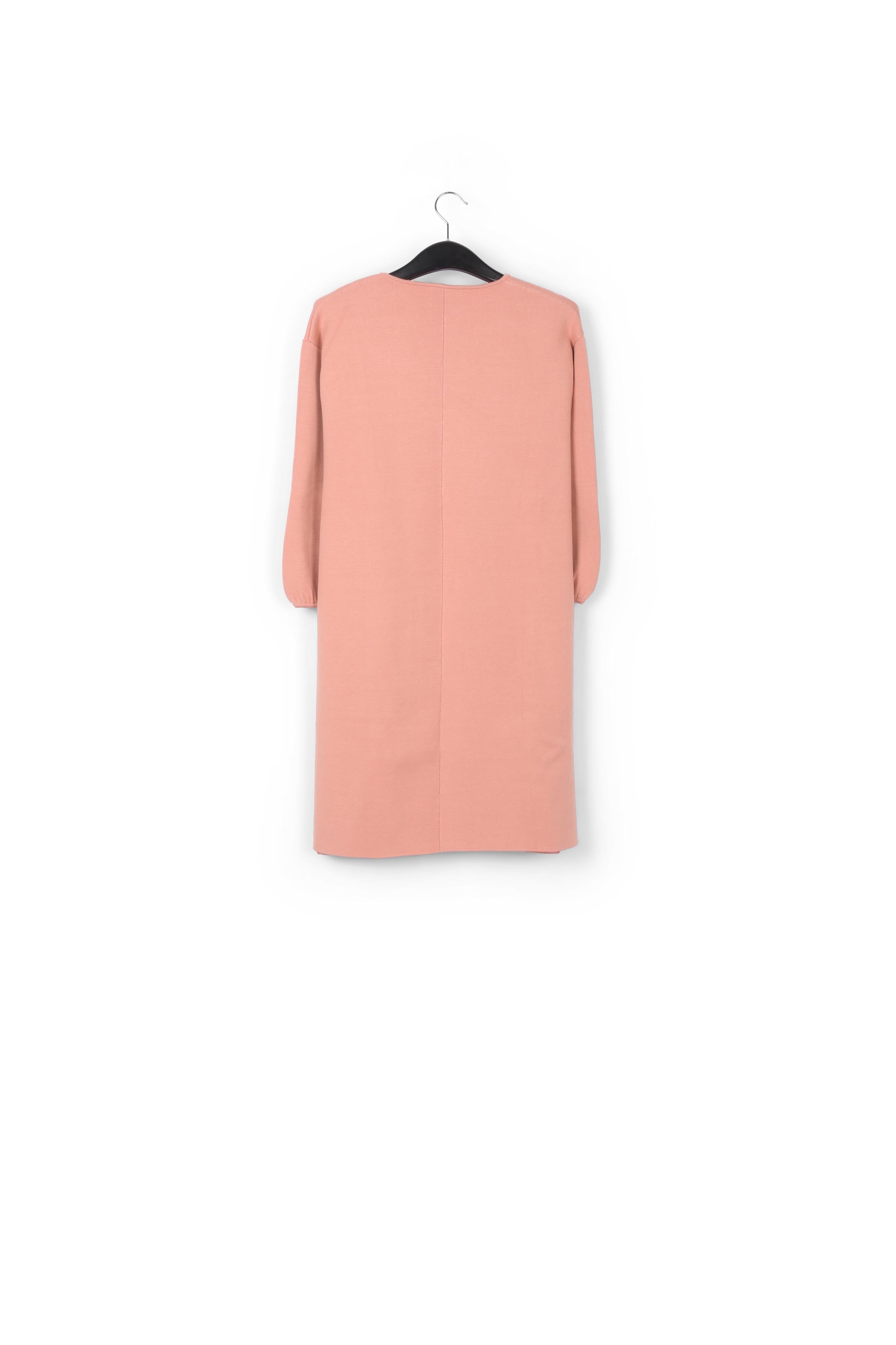 Vintage pink oversized knit coat RE—SSENTIEL | Essentiel second hand