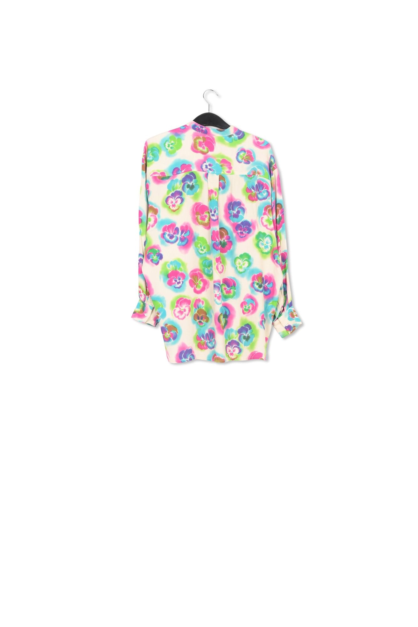 Multicolor oversized shirt with floral print RE—SSENTIEL | Essentiel second hand