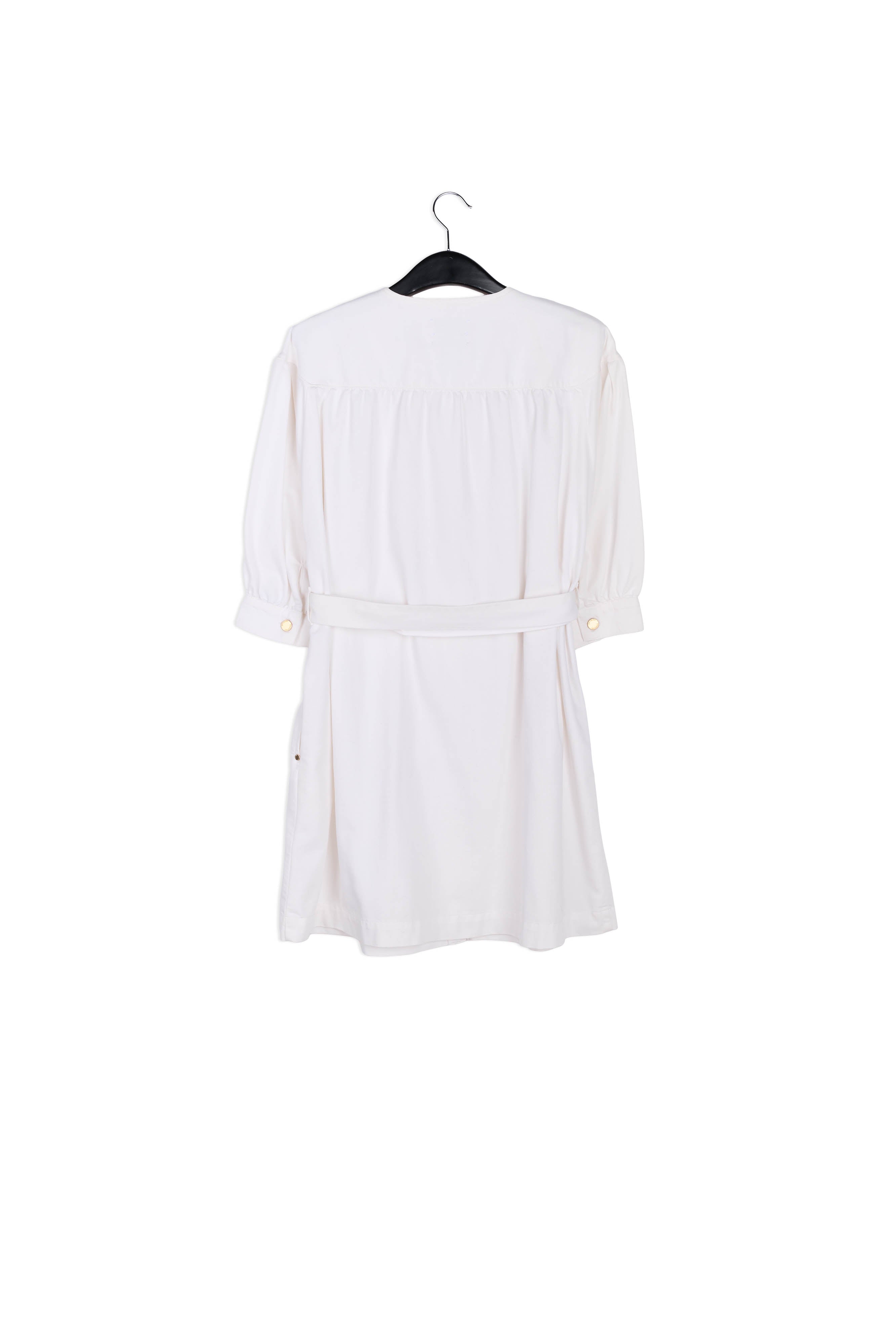 White denim mini dress RE—SSENTIEL | Essentiel second hand