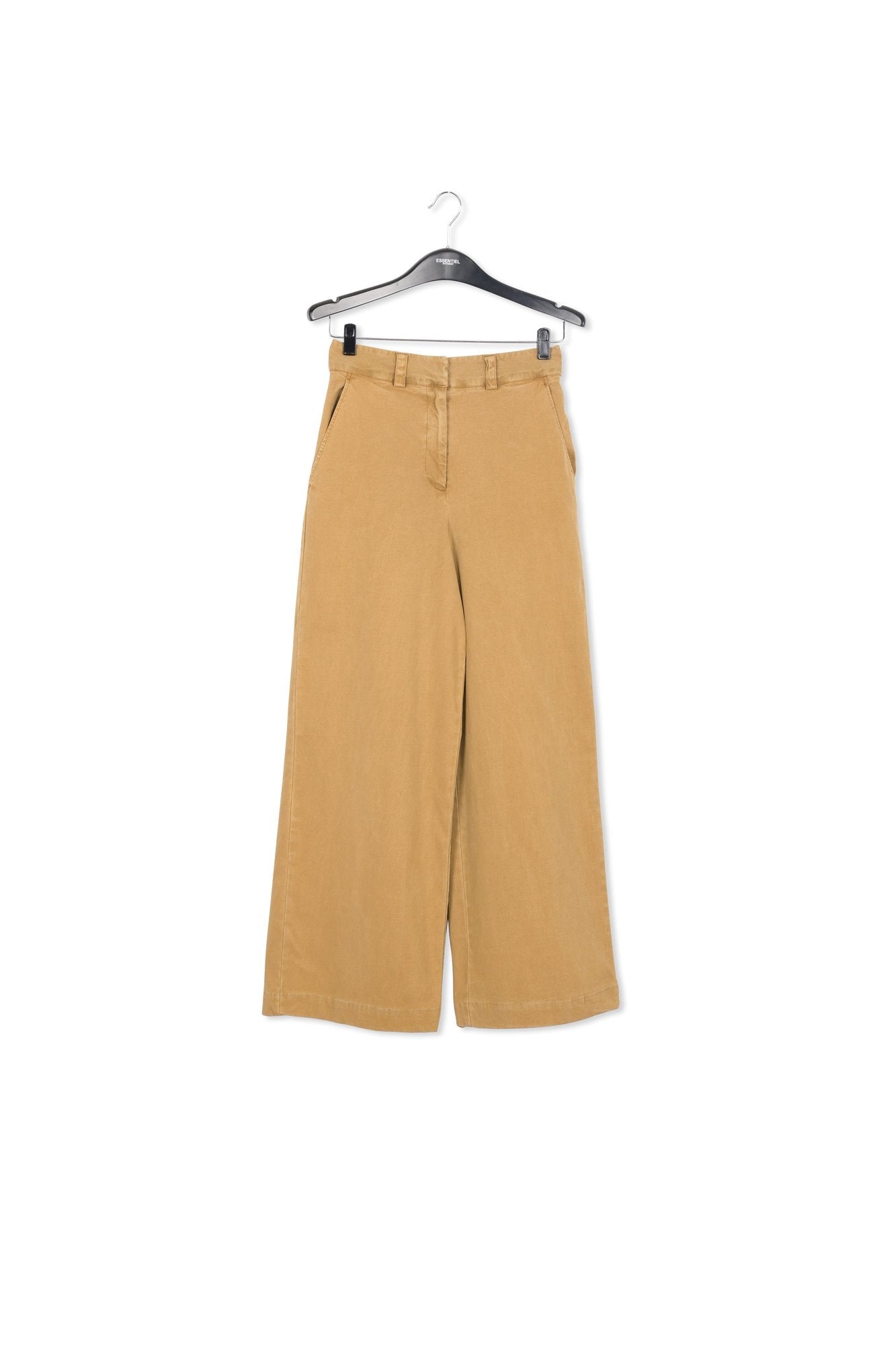 Khaki straight-leg pants RE—SSENTIEL | Essentiel second hand