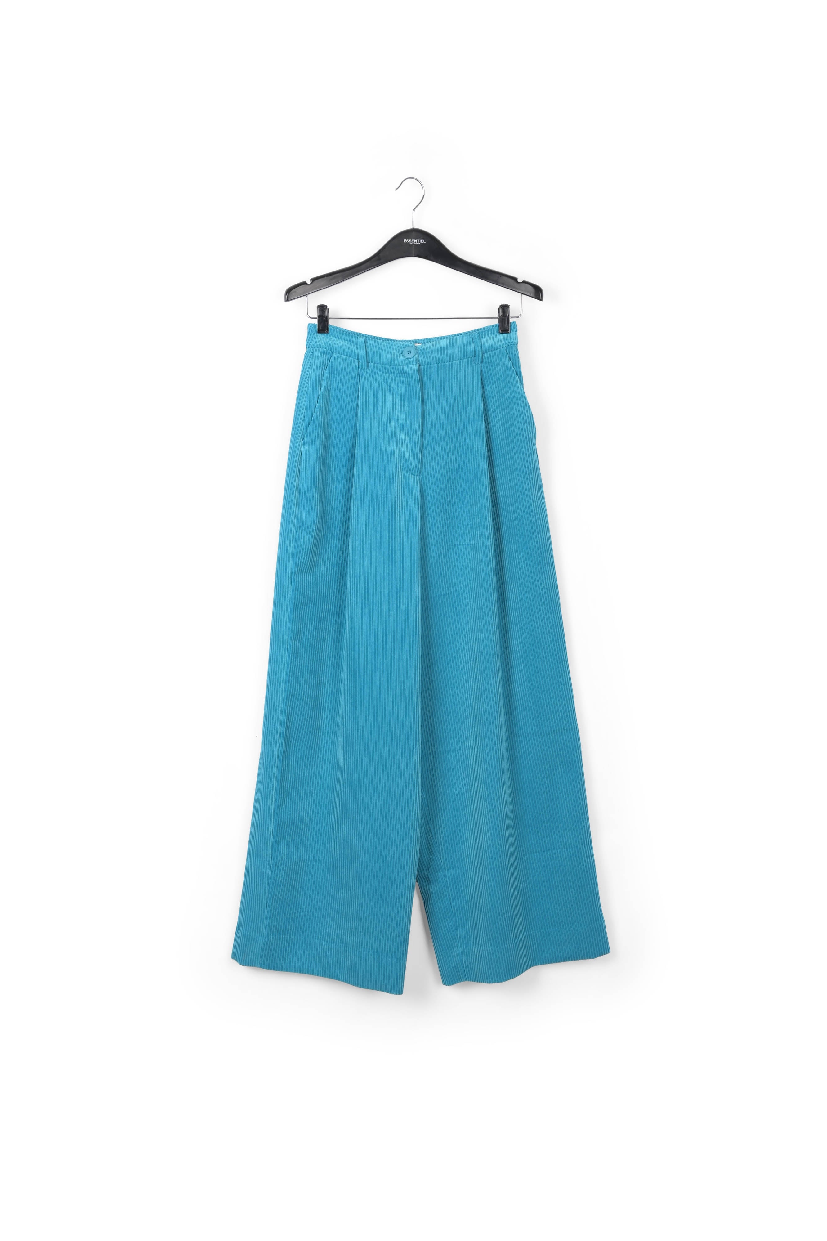 Blue wide-leg corduroy pants RE—SSENTIEL | Essentiel second hand