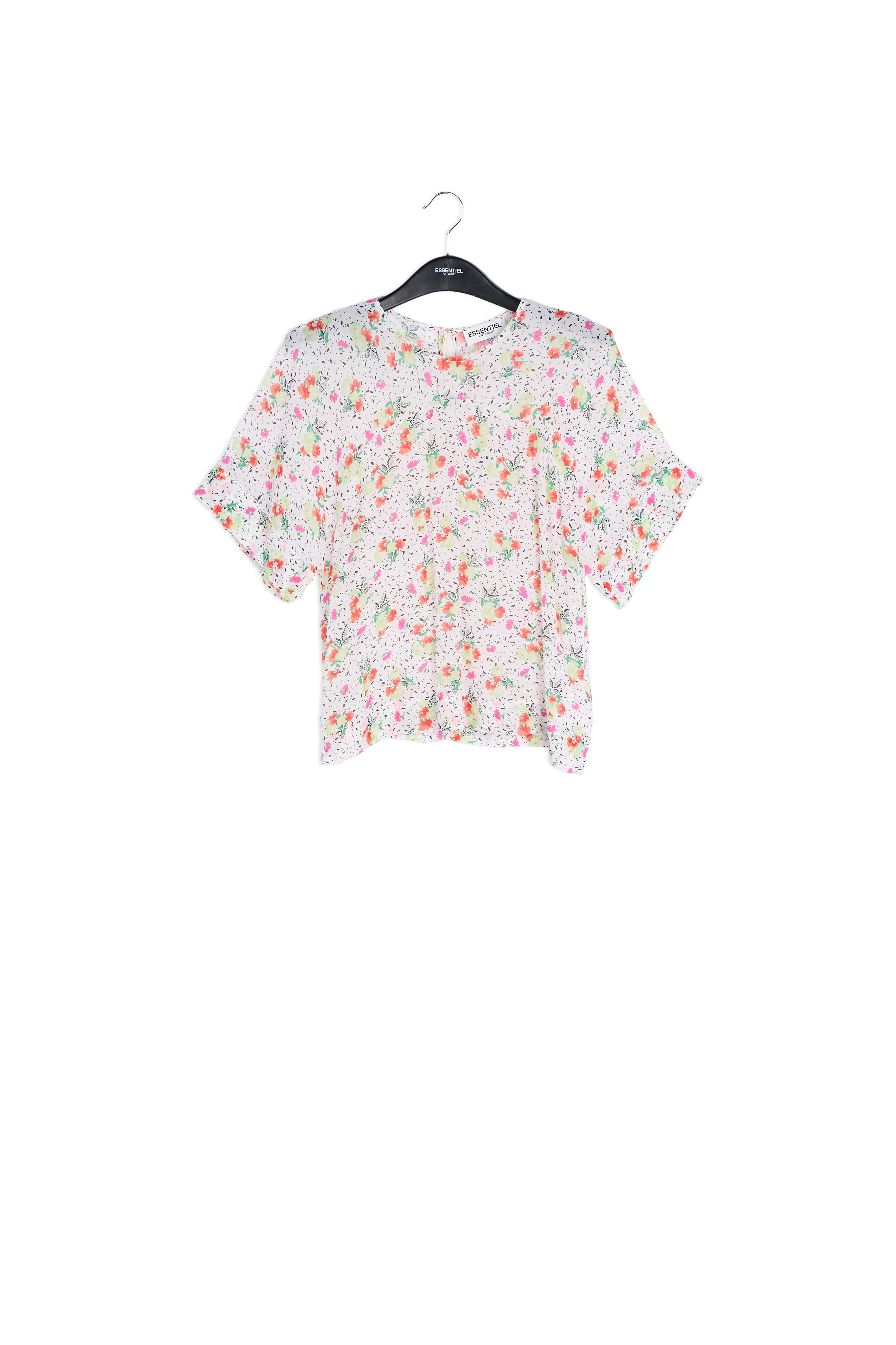 Top blanc cassé à imprimé floral RE—SSENTIEL | Essentiel second hand