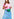 Blue floral print ruffled skirt Faume - seconde main