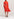Red polka dot ruffled midi dress Faume - seconde main