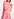 Long cardigan tie-dye rose et rouge Faume - seconde main