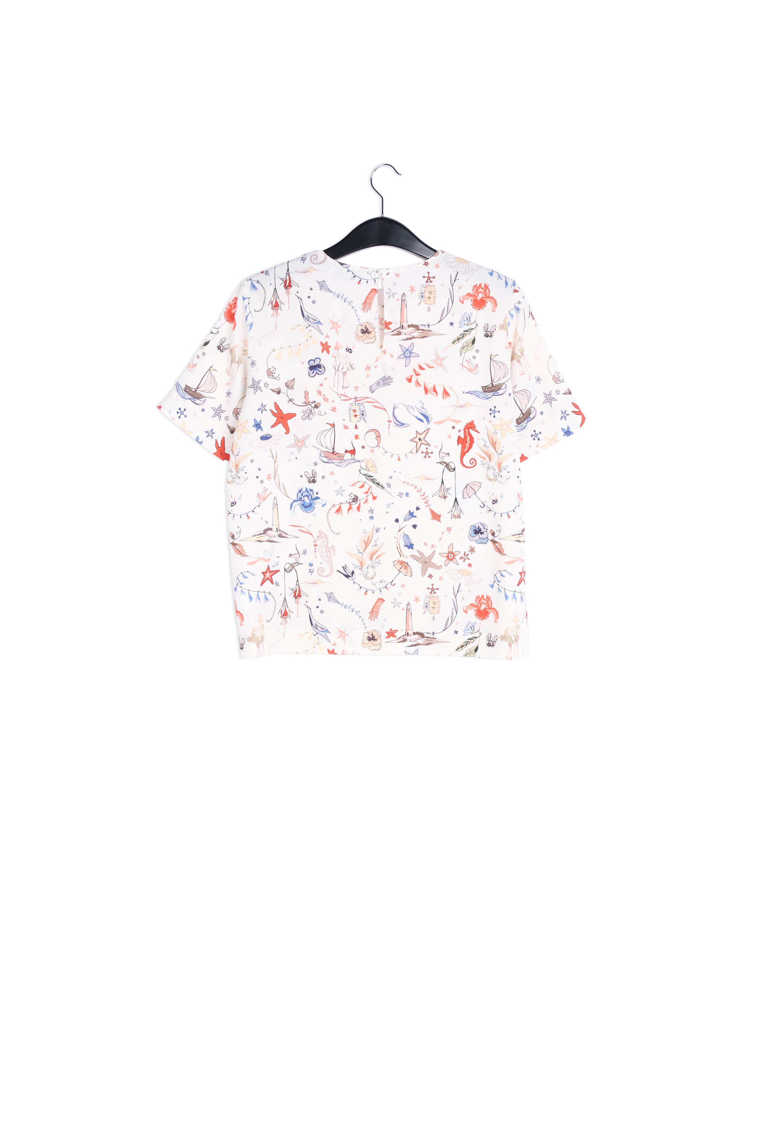 Haut Imprimé Blanc RE—SSENTIEL | Essentiel second hand