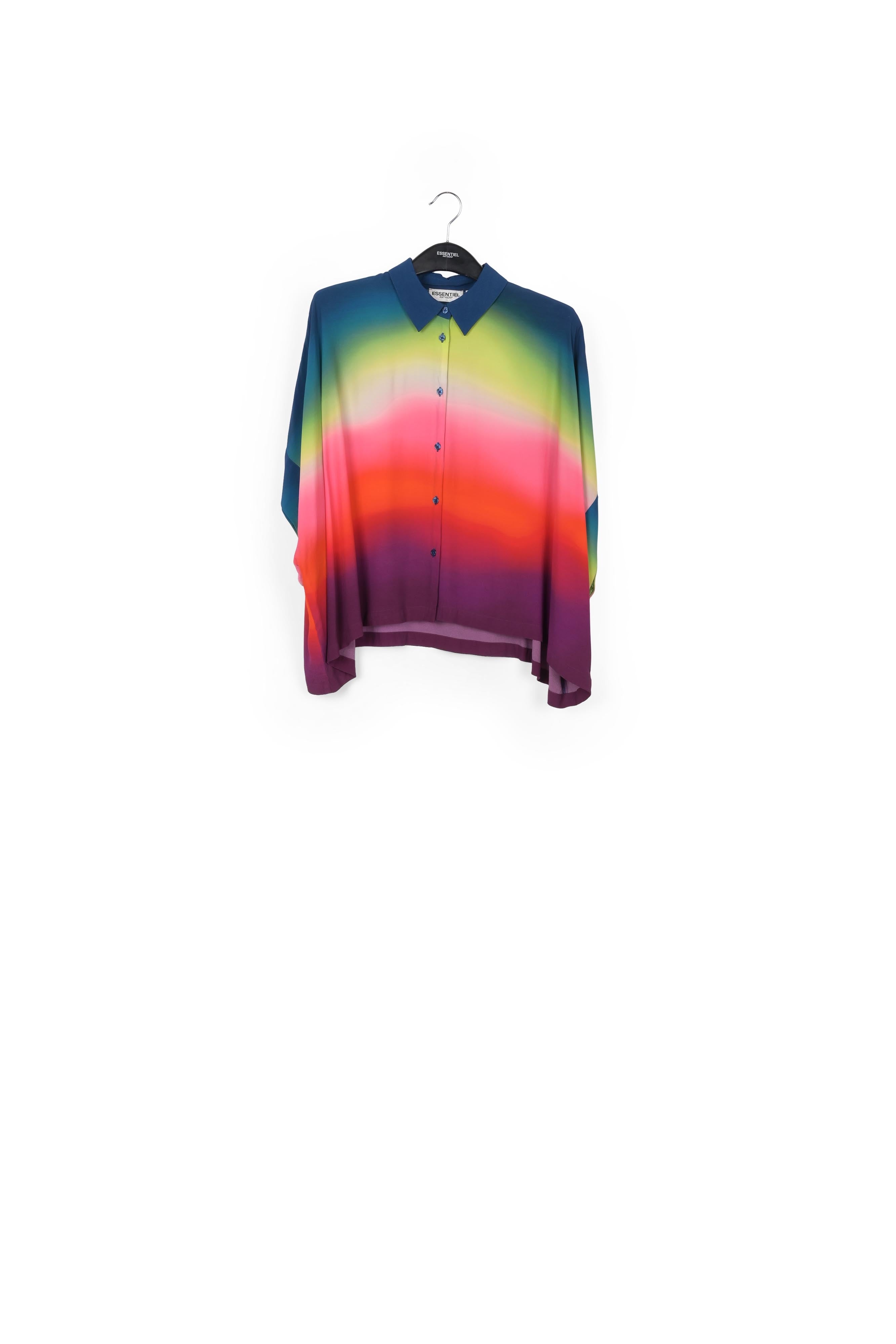 Multicolor oversized shirt with gradient effect RE—SSENTIEL | Essentiel second hand