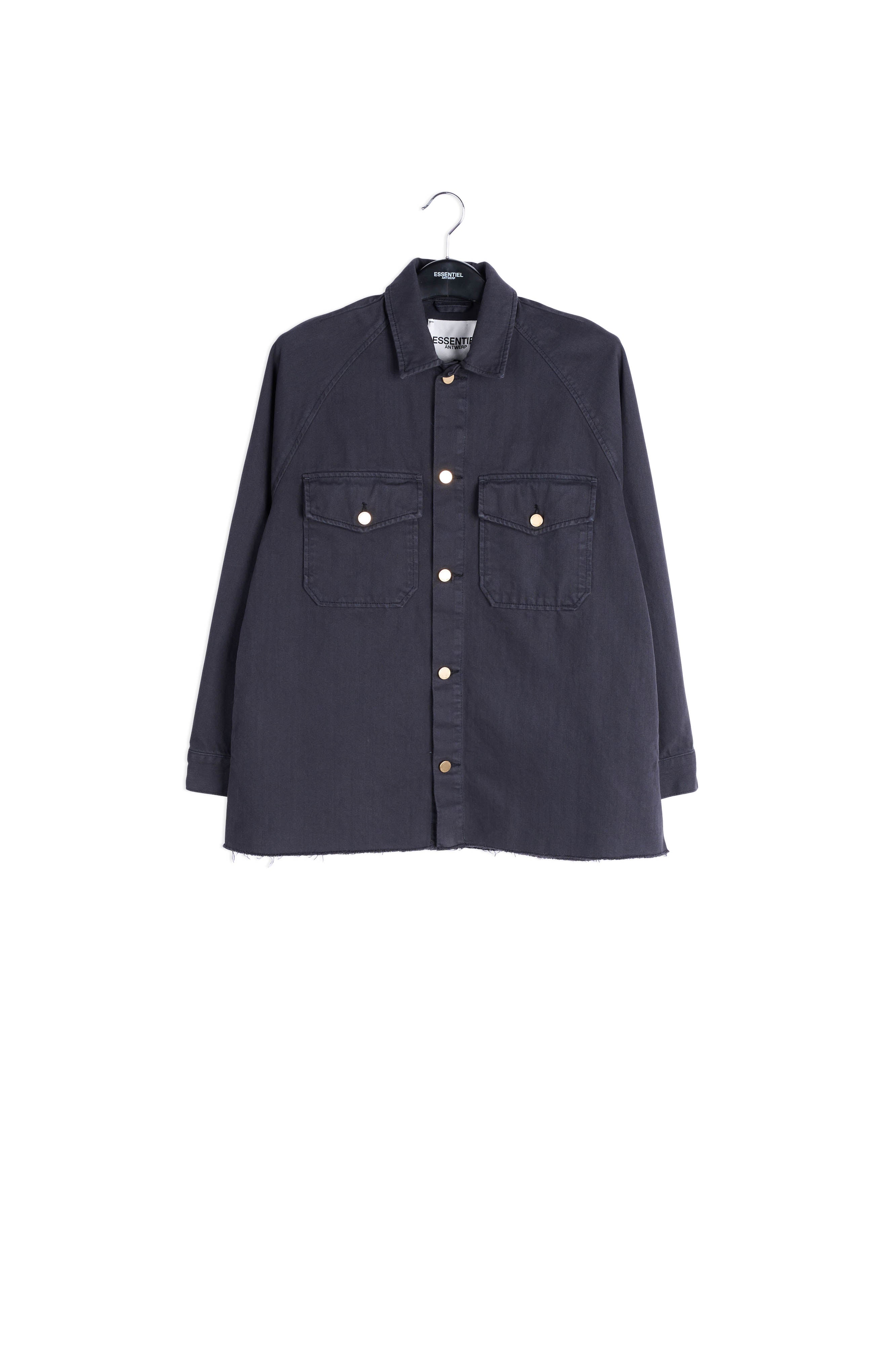 Black denim overshirt RE—SSENTIEL | Essentiel second hand