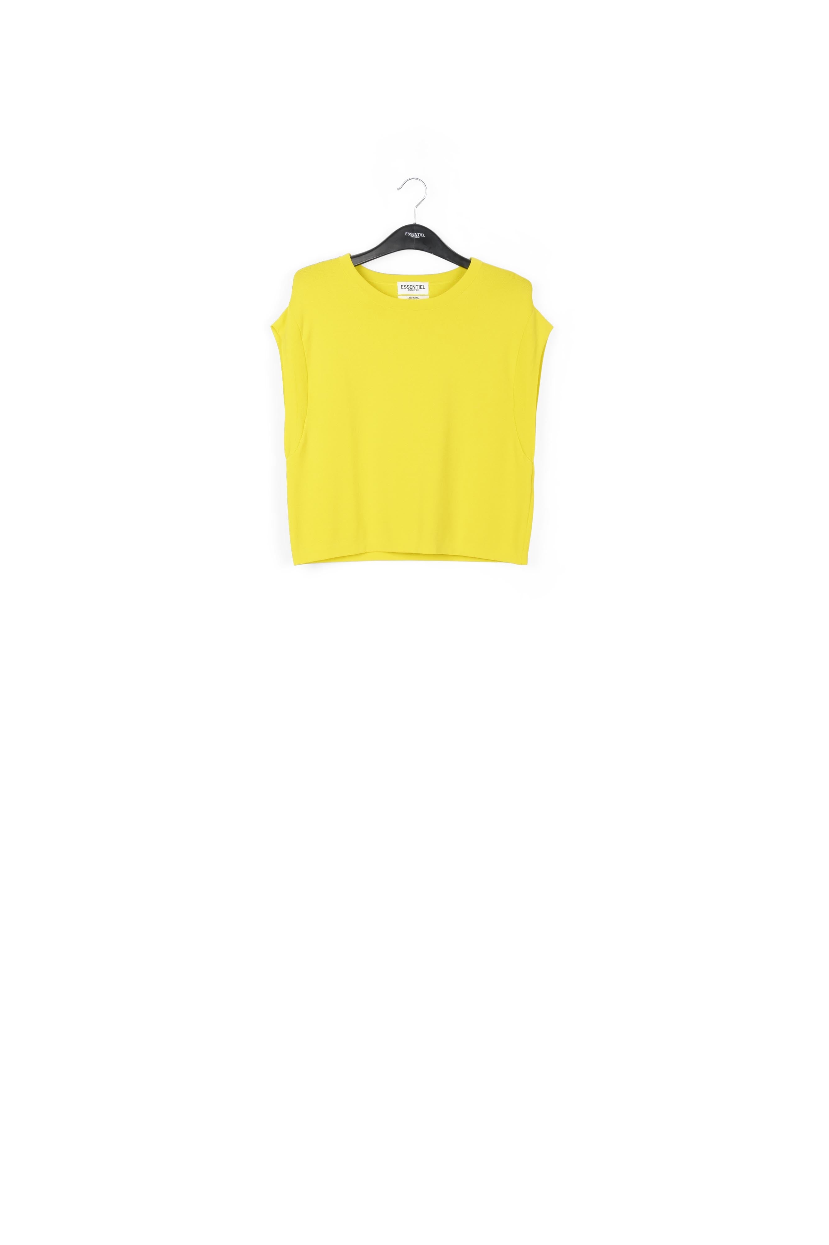 Pull sans manches en tricot vert RE—SSENTIEL | Essentiel second hand