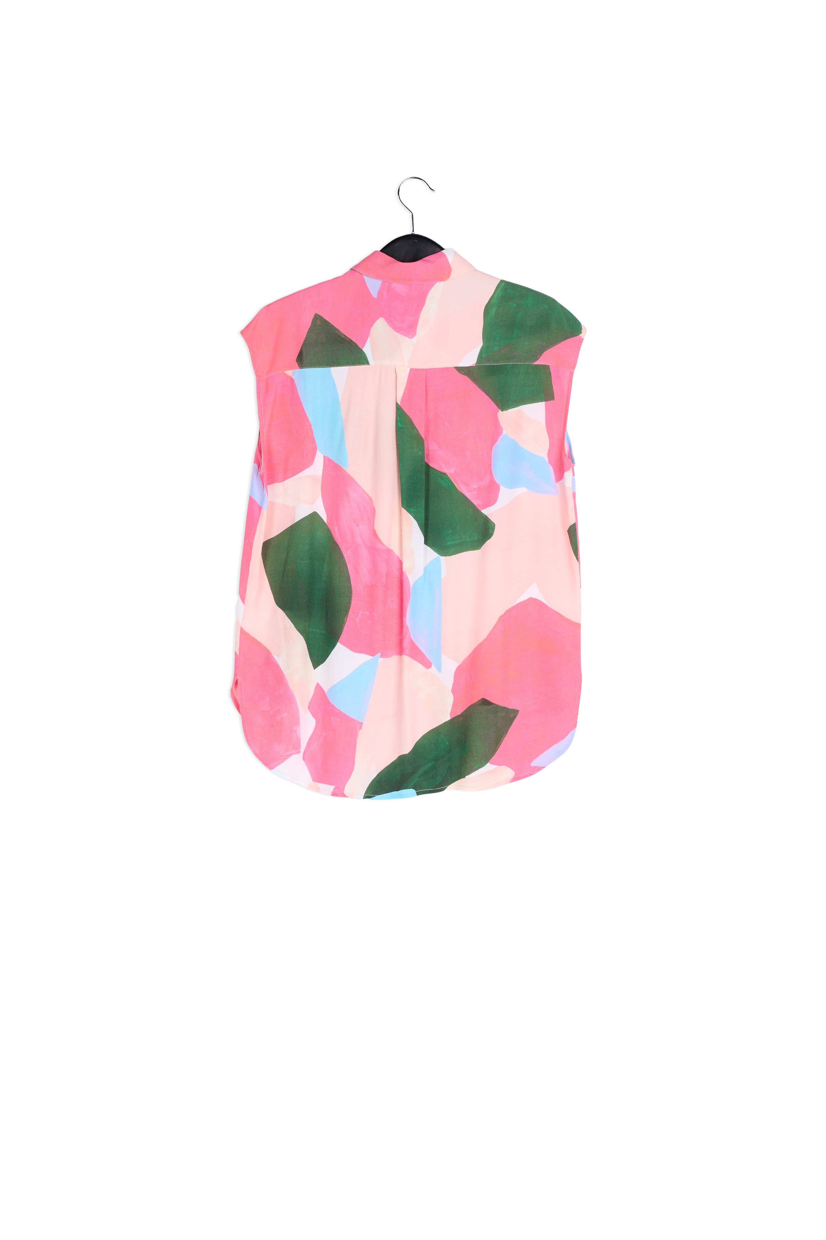 Multicolor sleeveless shirt with graphic print RE—SSENTIEL | Essentiel second hand
