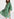 Mint green mini dress with tiger print Faume - seconde main