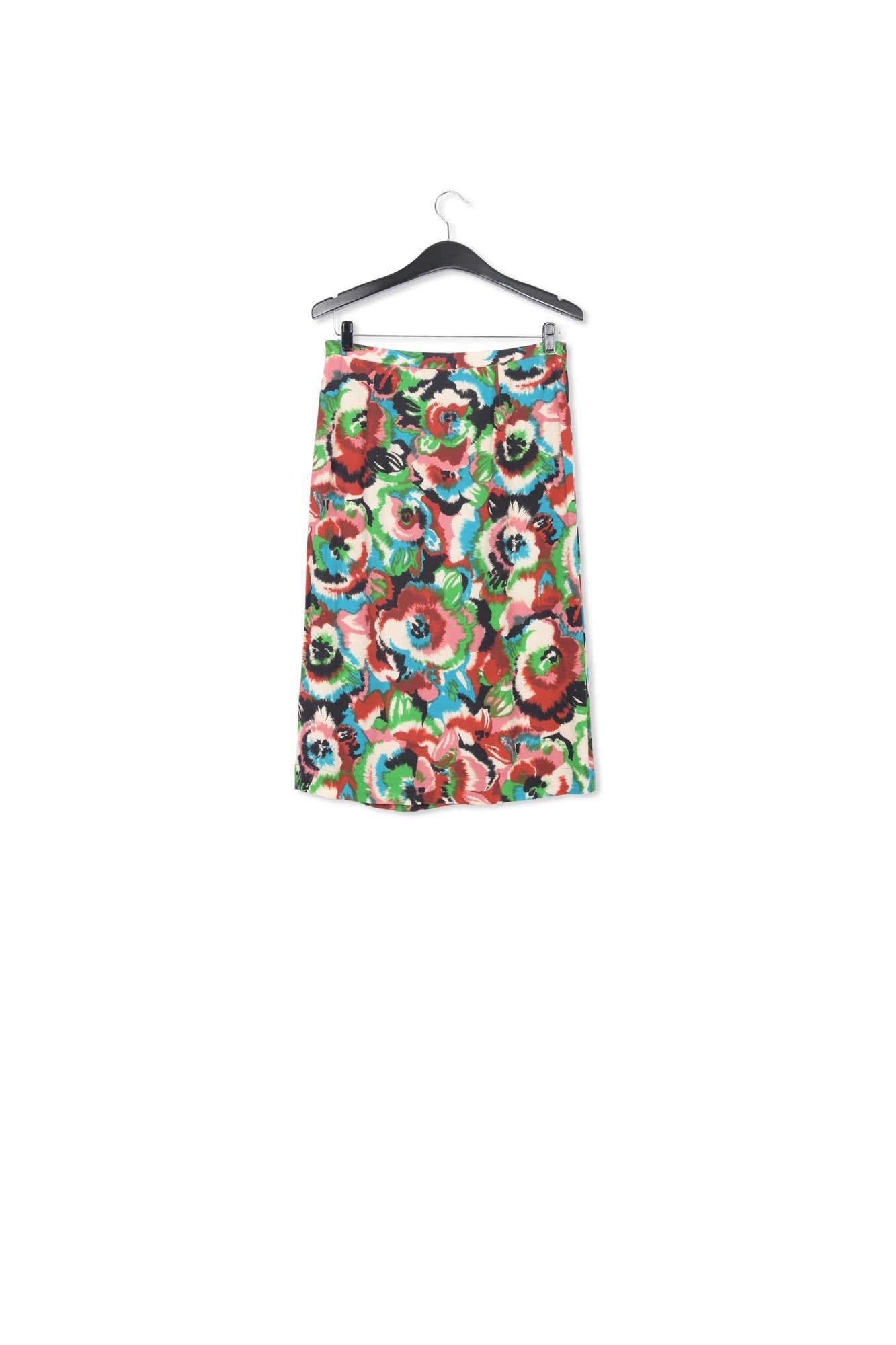 Multicolor floral printed midi skirt RE—SSENTIEL | Essentiel second hand