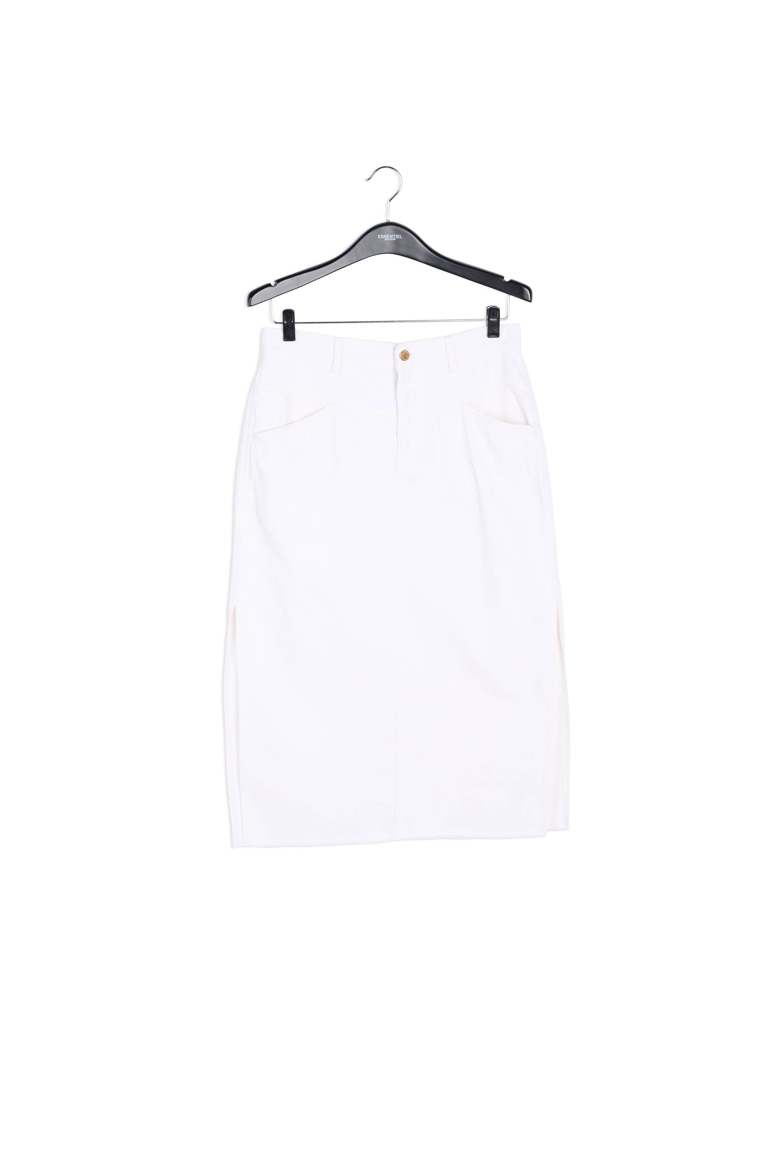 Off-white denim pencil skirt RE—SSENTIEL | Essentiel second hand