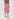 Pink sequin-embroidered A-line skirt Faume - seconde main
