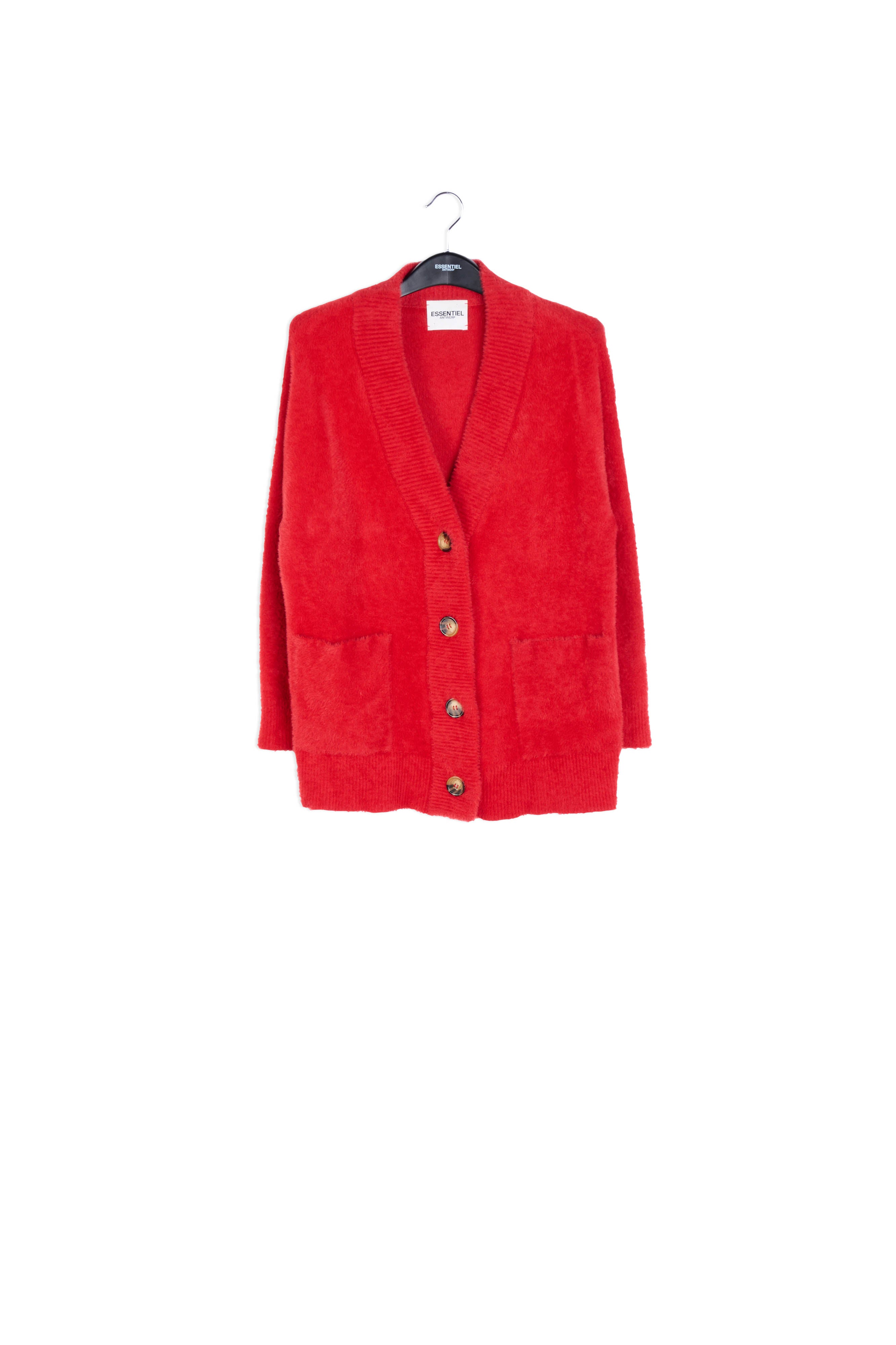 Cardigan épais en maille ocre RE—SSENTIEL | Essentiel second hand