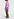 Lilac relaxed-fit shirt dress with plissé backside Faume - seconde main