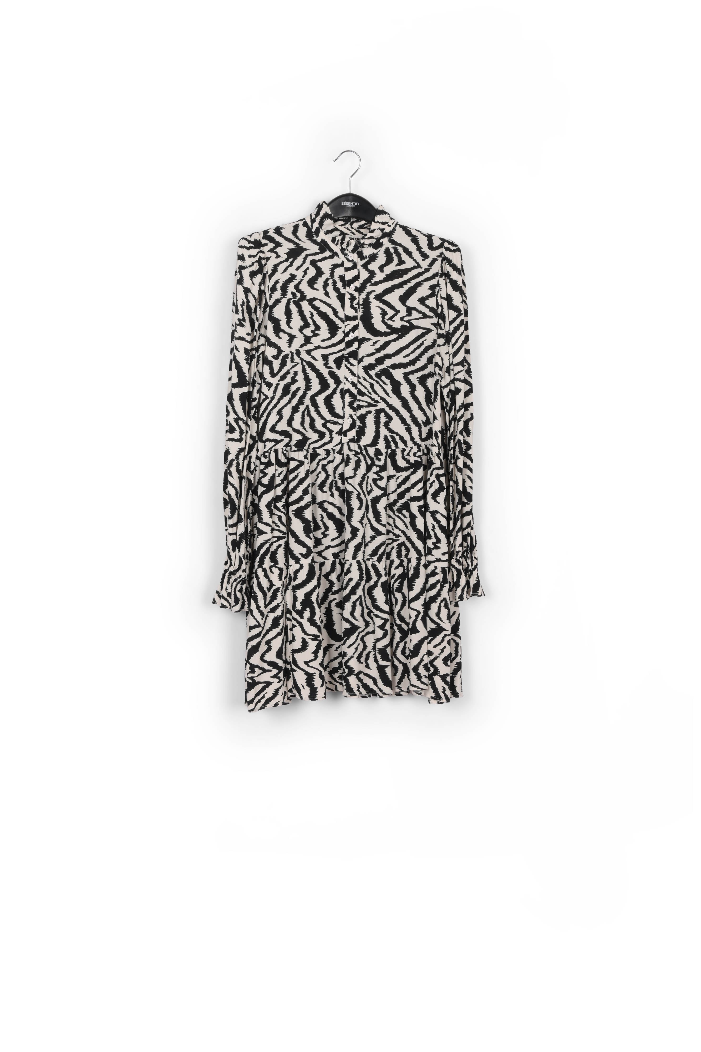 Zebra print and dots A-line mini dress RE—SSENTIEL | Essentiel second hand