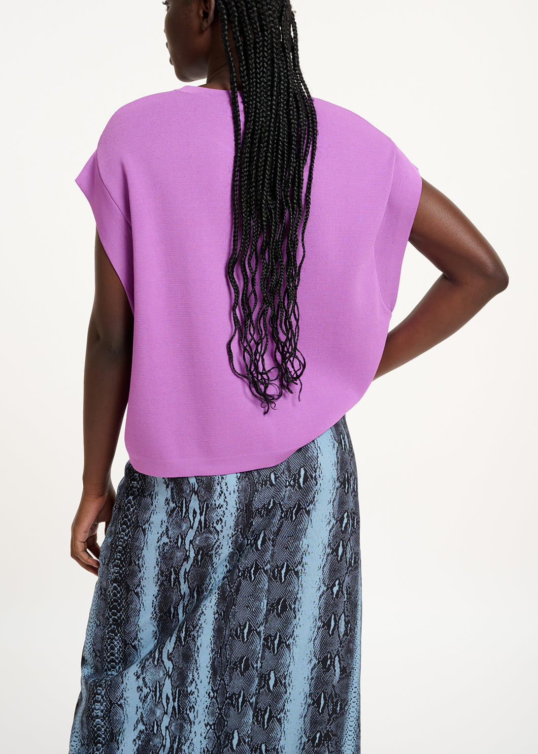 Pull sans manches en tricot violet RE—SSENTIEL | Essentiel second hand