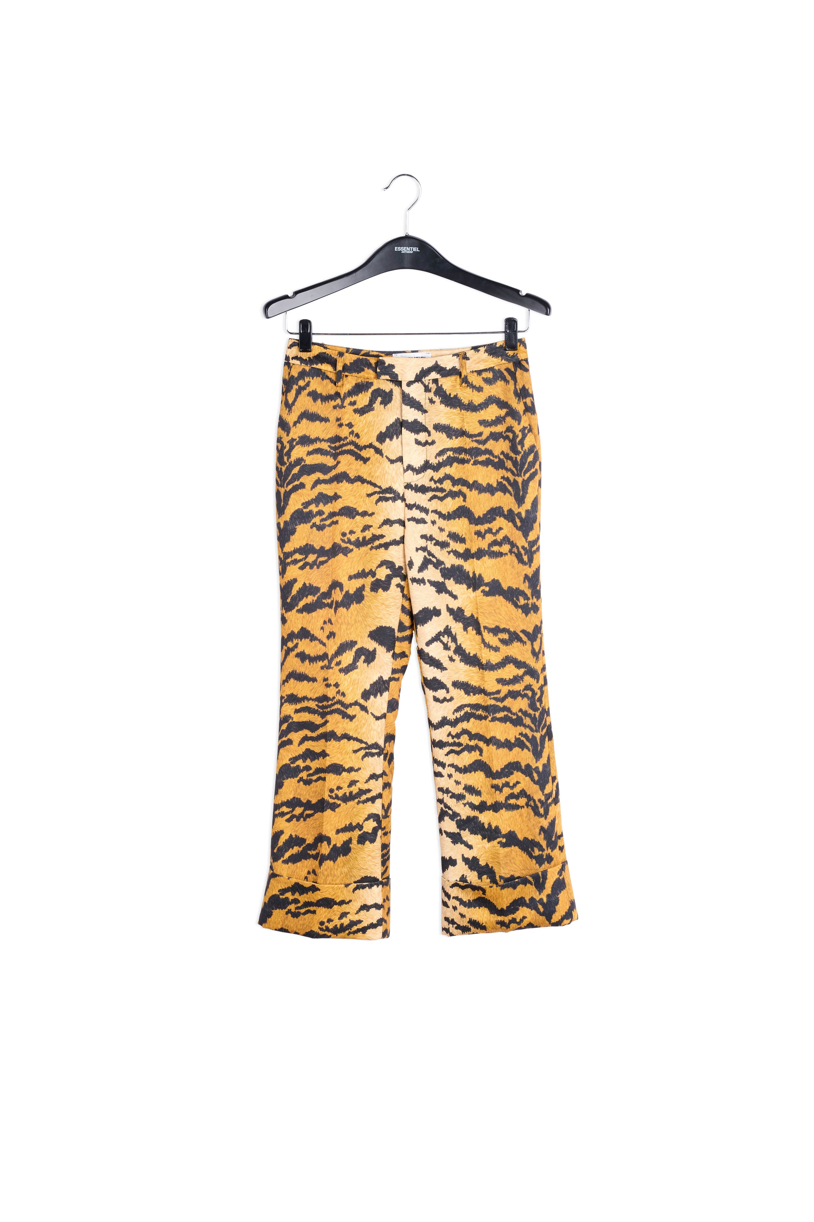 Pantalon tailleur à imprimé tigre RE—SSENTIEL | Essentiel second hand