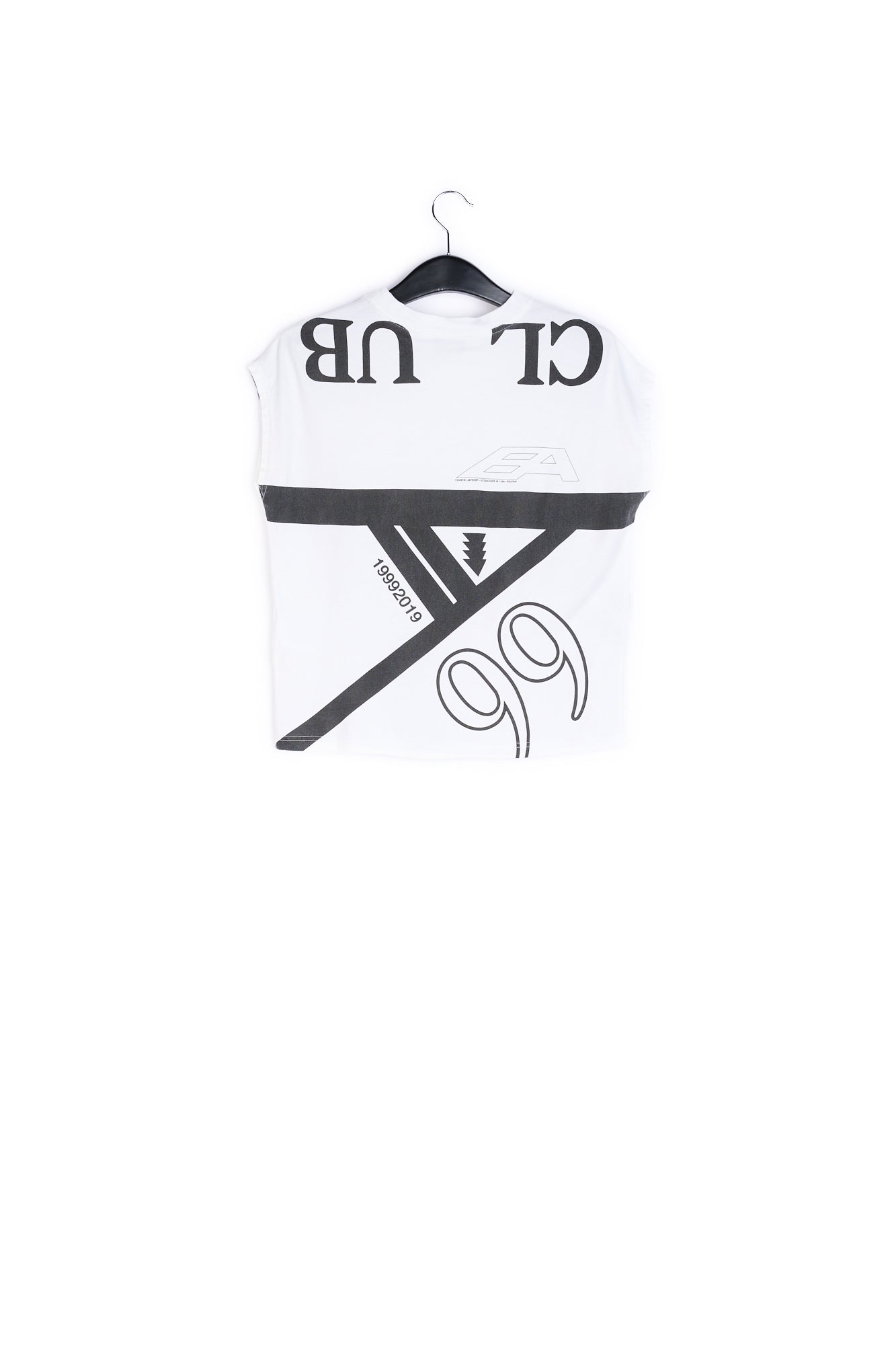 Off-white allover print sleeveless t-shirt RE—SSENTIEL | Essentiel second hand