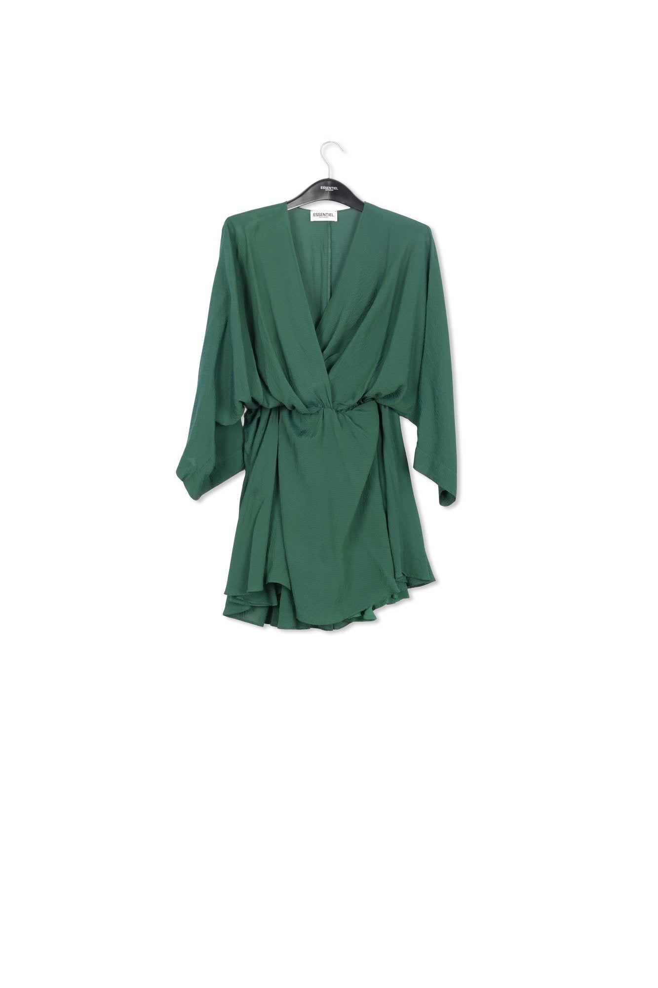 Mini-robe portefeuille vert foncé RE—SSENTIEL | Essentiel second hand