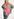 Neon pink rib-knitted sweater Faume - seconde main
