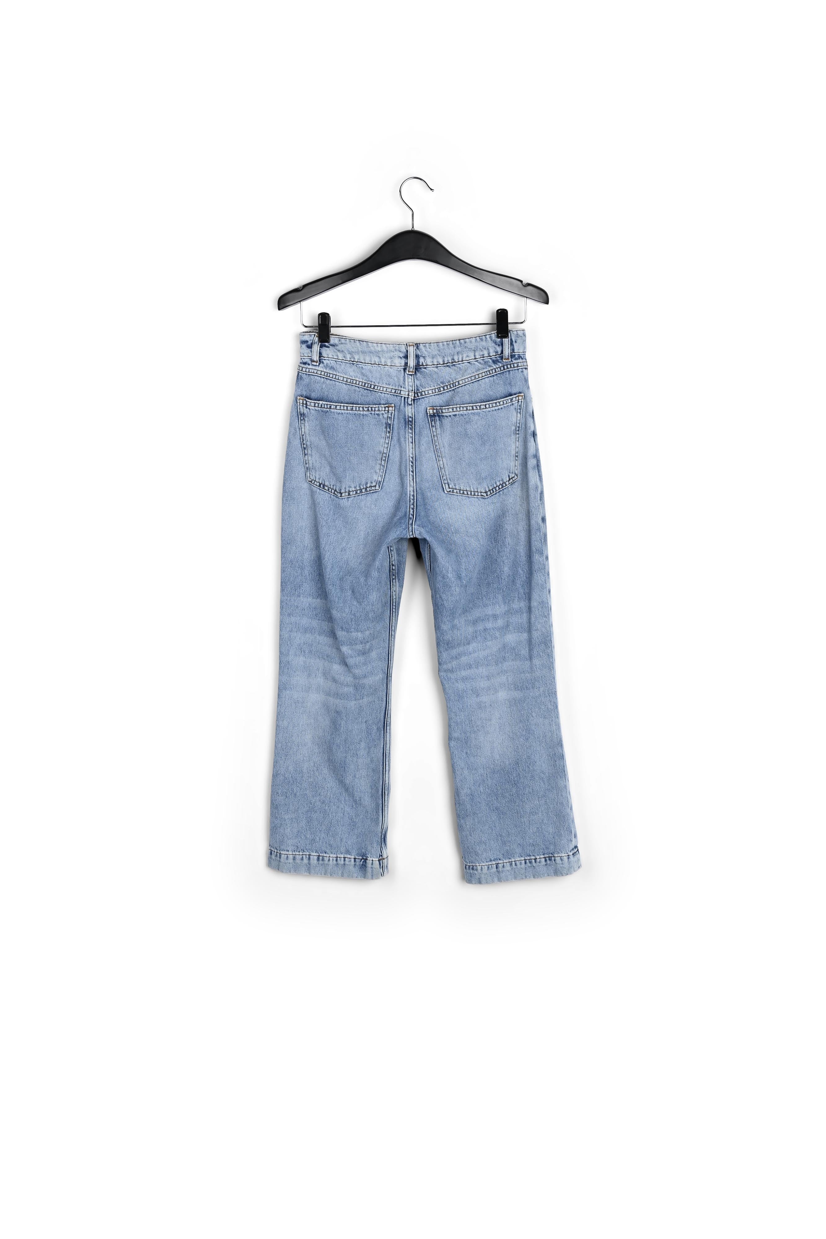 Blauwe jeans met hoge taille RE—SSENTIEL | Essentiel second hand