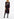 Text print midi-length dress Faume - seconde main